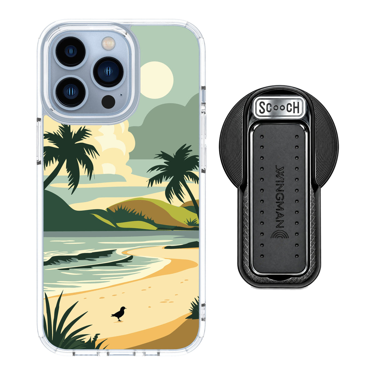 Scooch MagCase Paradise Cove for iPhone 13 Pro — MagSafe Wingback Bundle - Black