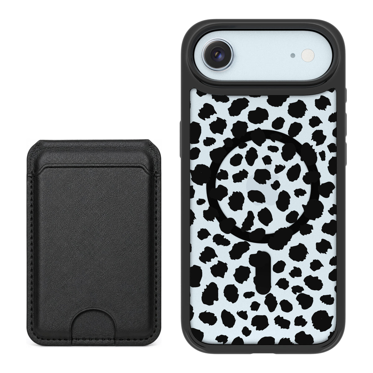 Scooch MagCase Black Leopard for iPhone Air — Black MagWallet Bundle