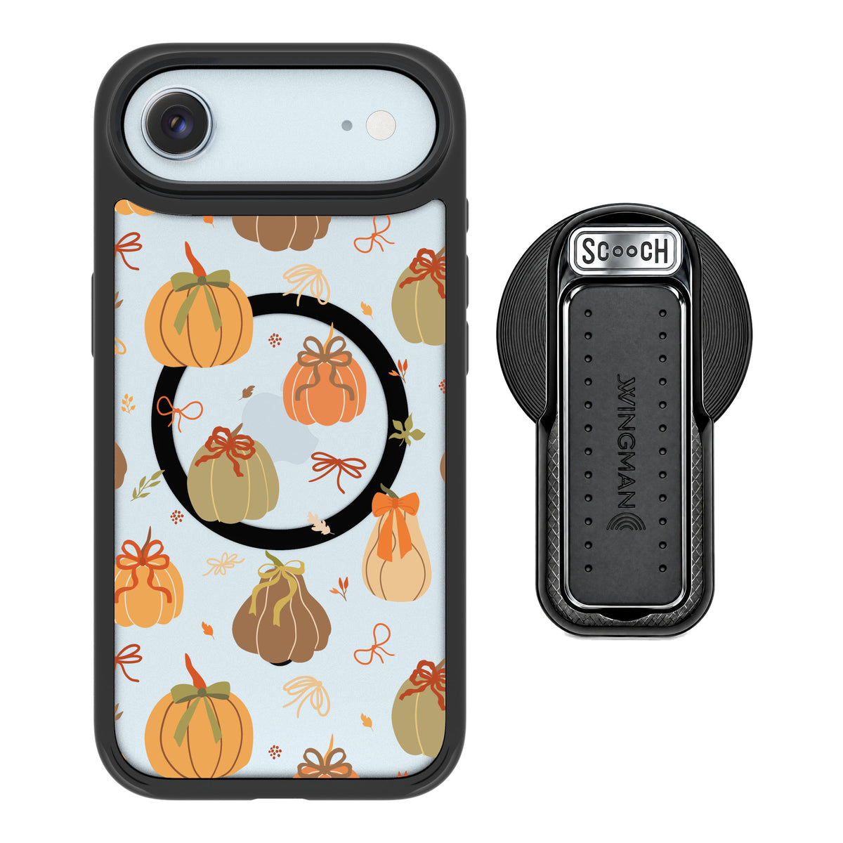 Scooch MagCase Pretty Pumpkins for iPhone Air — MagSafe Wingback Bundle - Black