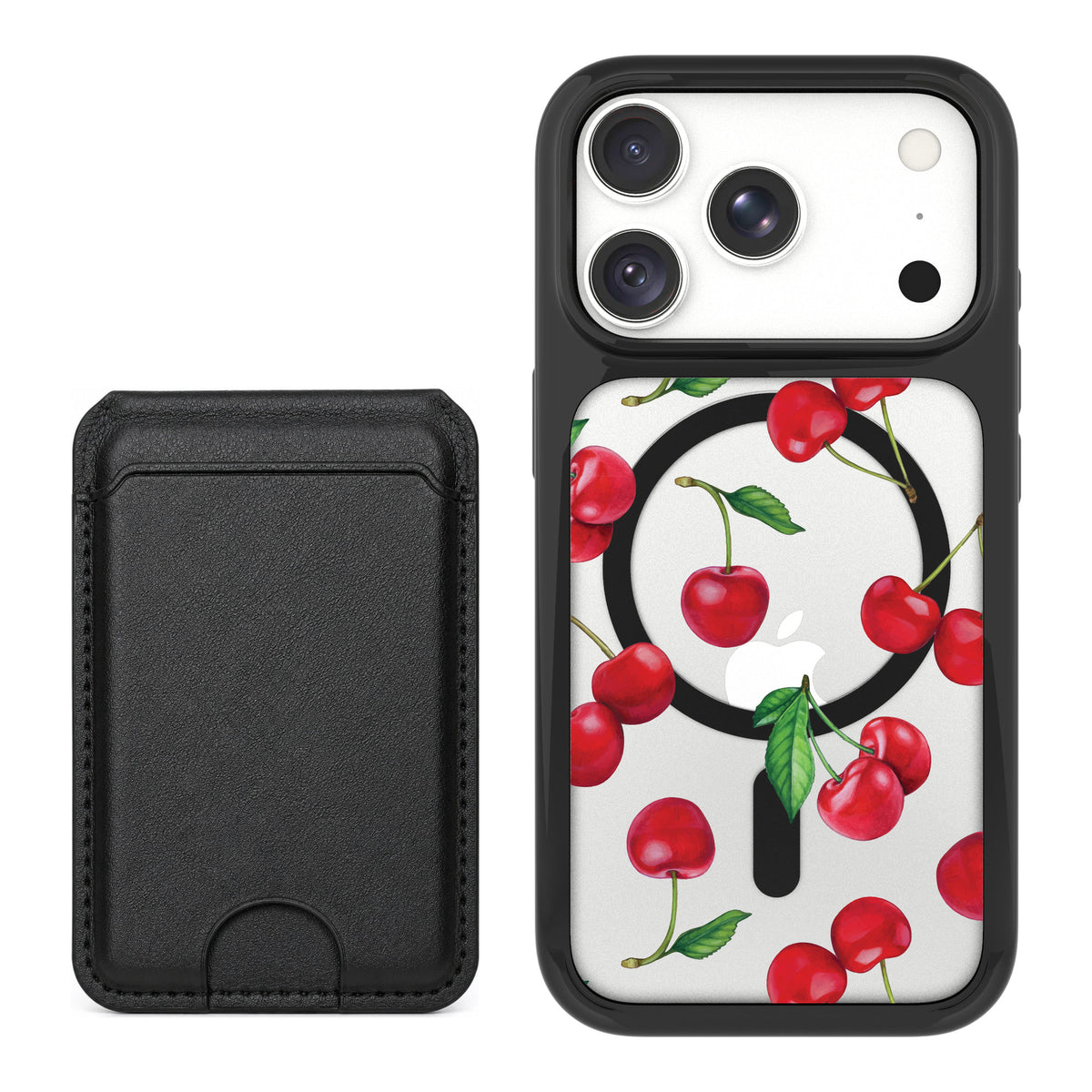 Scooch MagCase Very Cherry for iPhone 18 Pro — Black MagWallet Bundle