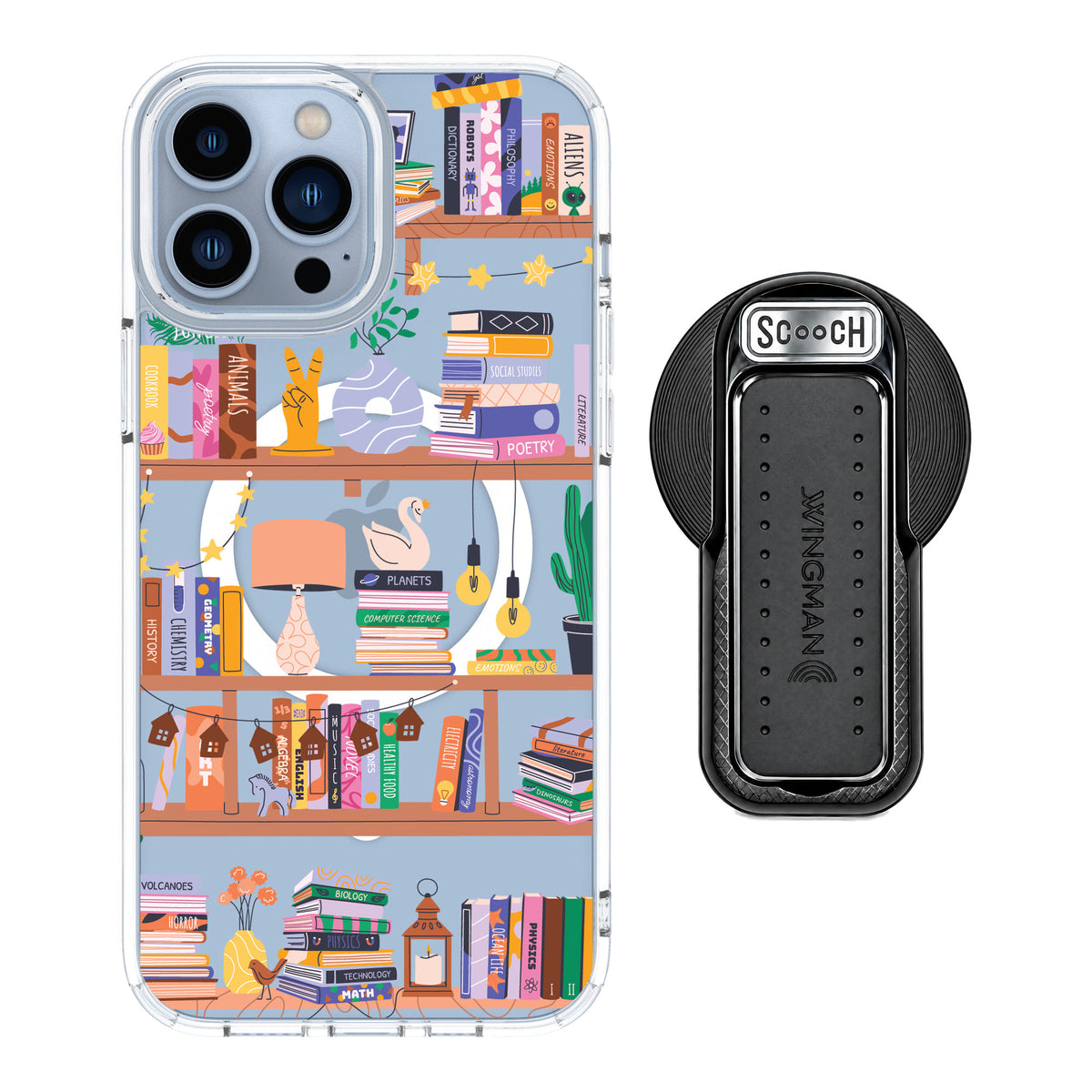 Scooch MagCase Little Library for iPhone 13 Pro Max — MagSafe Wingback Bundle - Black