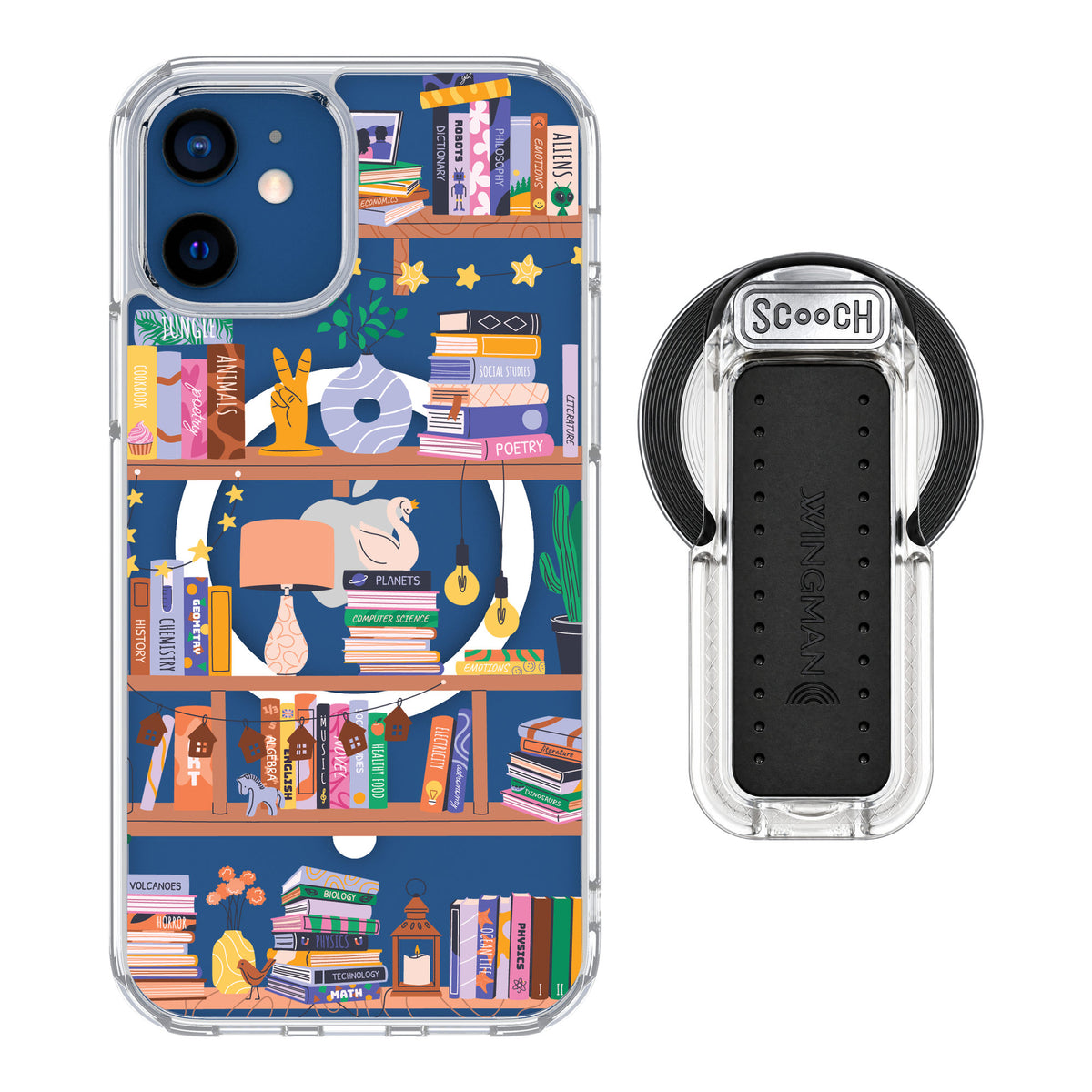 Scooch MagCase Little Library for iPhone 12 — MagSafe Wingback Bundle - Clear