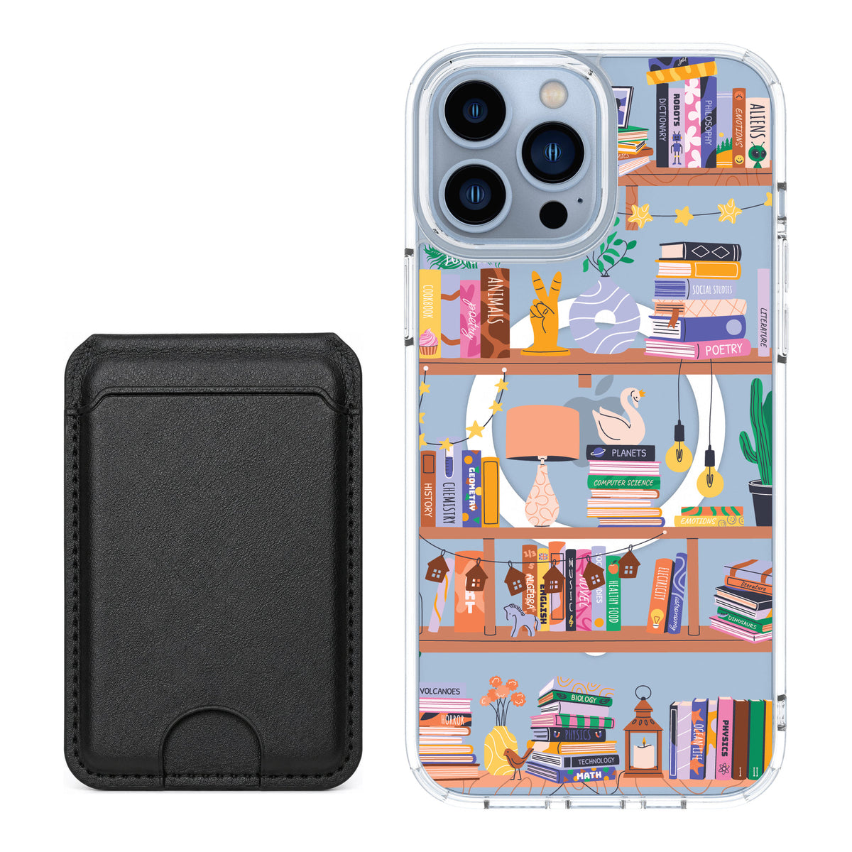 Scooch MagCase Little Library for iPhone 13 Pro Max — Black MagWallet Bundle
