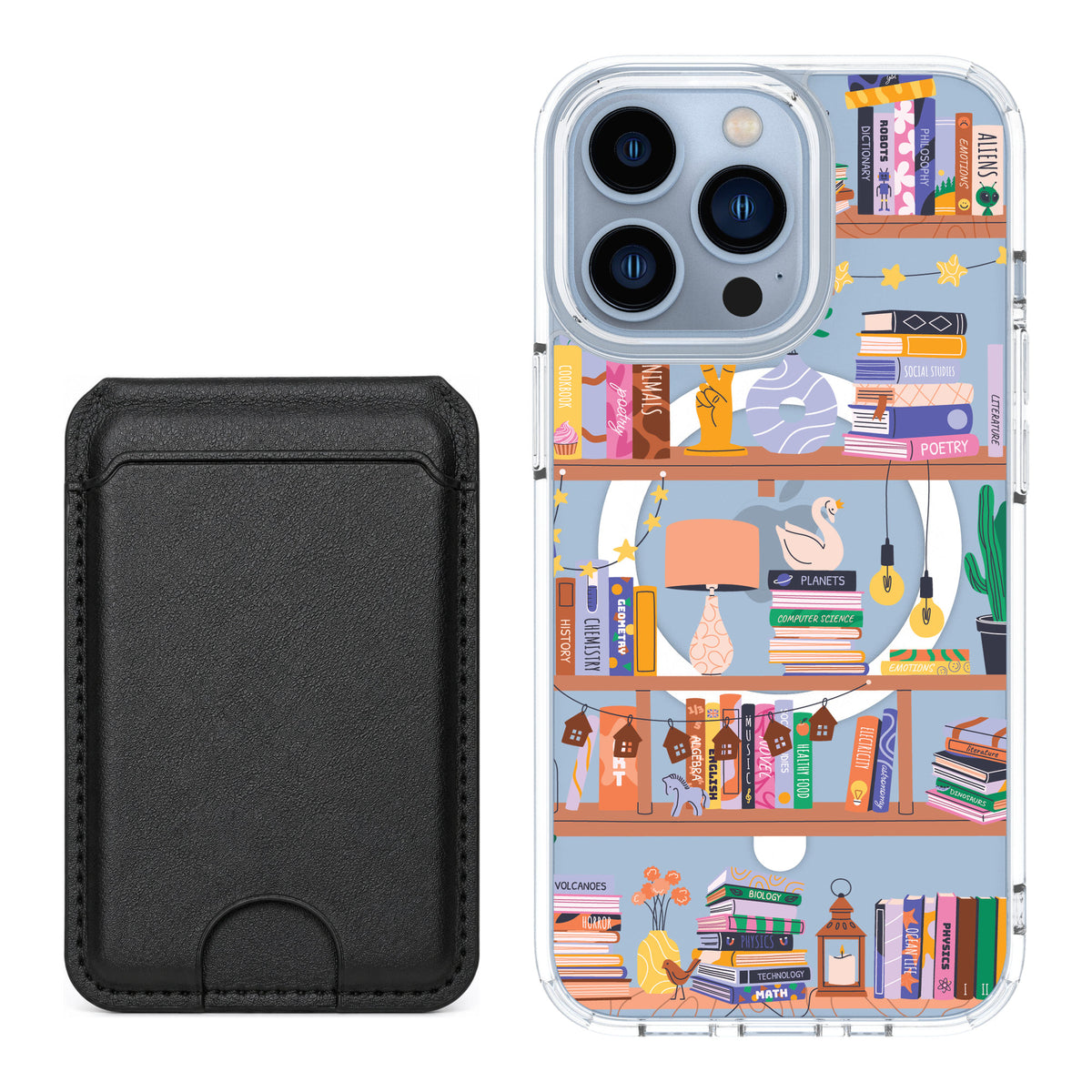 Scooch MagCase Little Library for iPhone 13 Pro — Black MagWallet Bundle