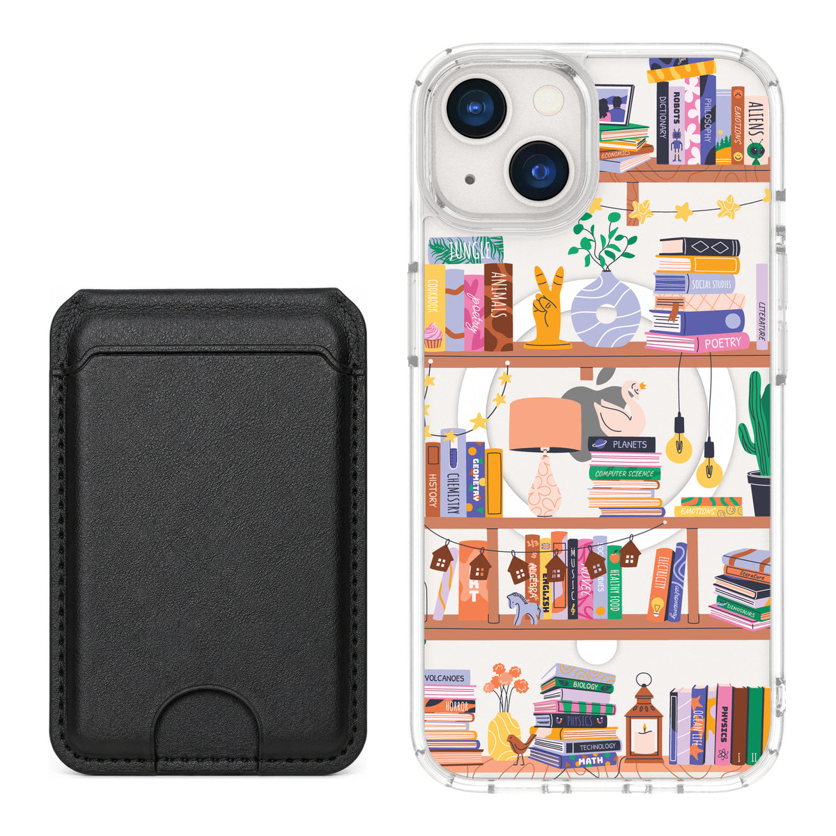 Scooch MagCase Little Library for iPhone 13 — Black MagWallet Bundle