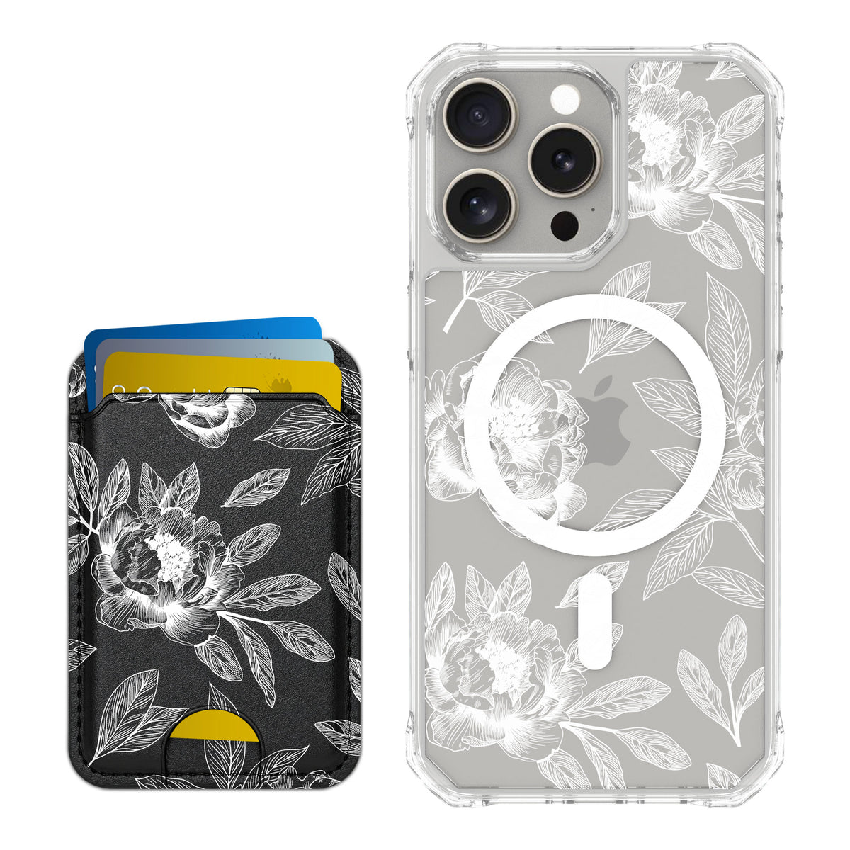 Scooch MagCase Chinoiserie for iPhone 15 Pro Max — Matching MagWallet Bundle