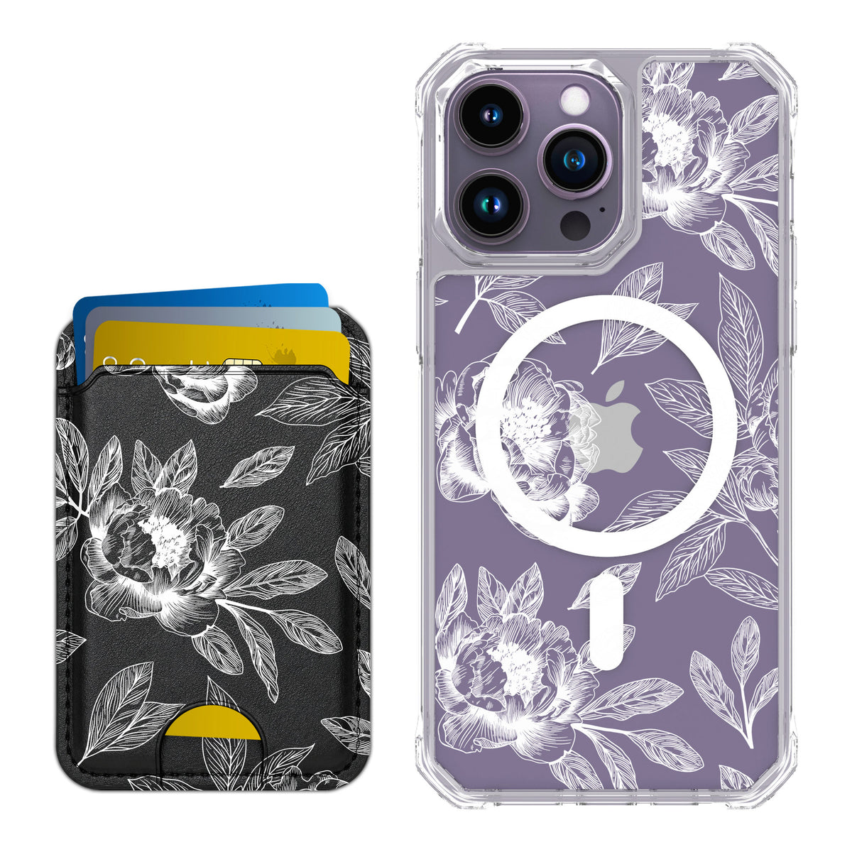 Scooch MagCase Chinoiserie for iPhone 14 Pro Max — Matching MagWallet Bundle