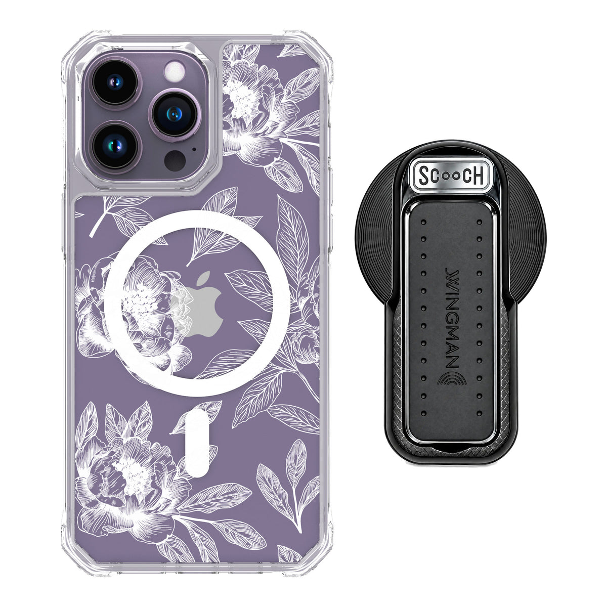 Scooch MagCase Chinoiserie for iPhone 14 Pro Max — MagSafe Wingback Bundle - Black
