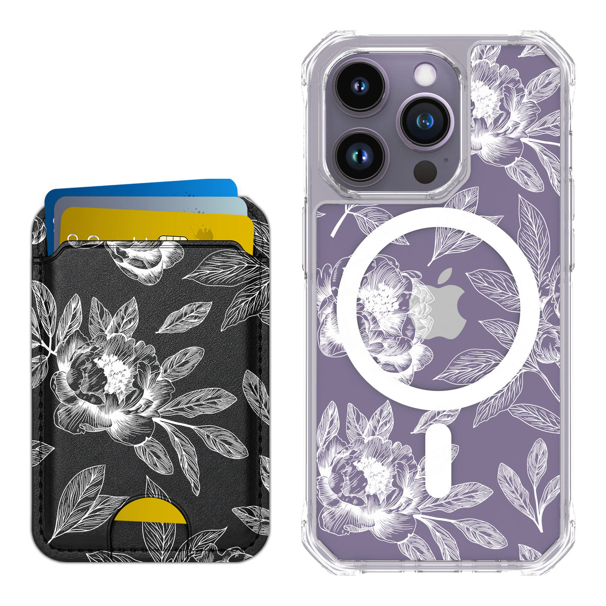 Scooch MagCase Chinoiserie for iPhone 14 Pro — Matching MagWallet Bundle