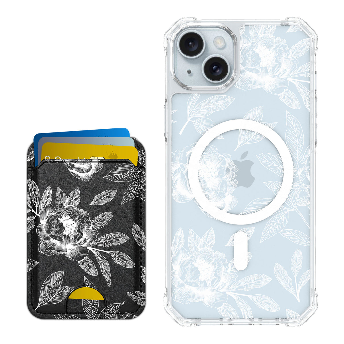 Scooch MagCase Chinoiserie for iPhone 14 Plus — Matching MagWallet Bundle