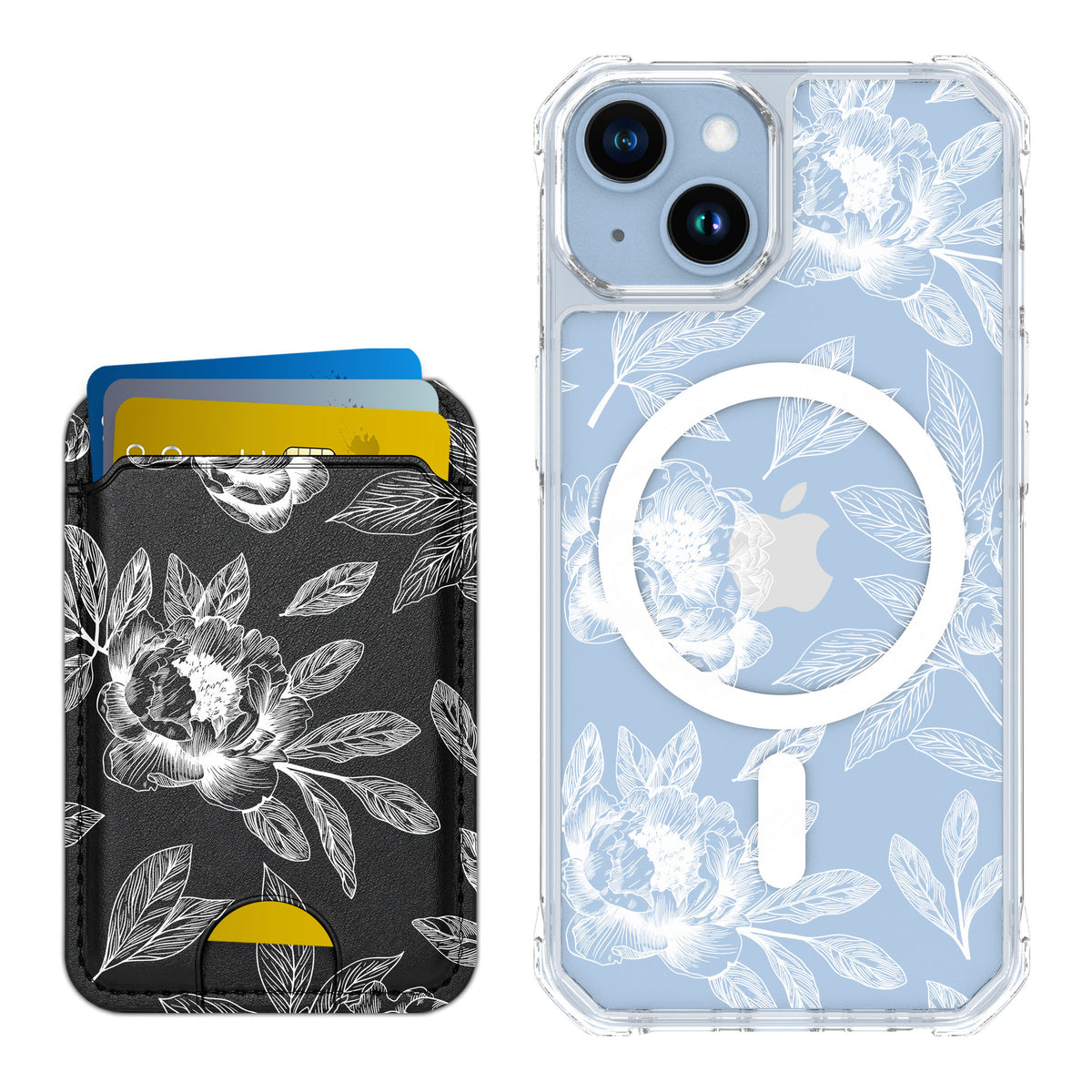 Scooch MagCase Chinoiserie for iPhone 14 — Matching MagWallet Bundle