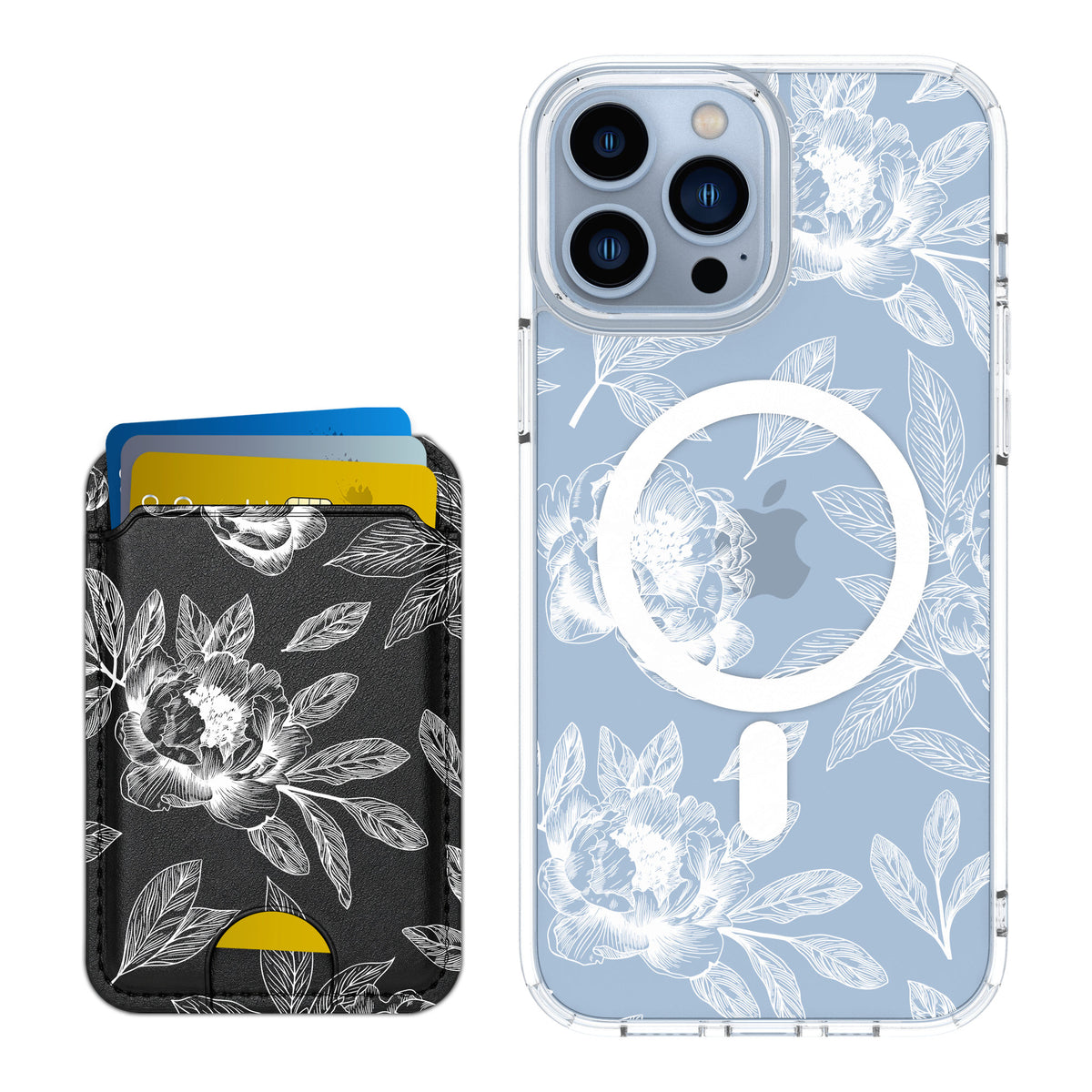 Scooch MagCase Chinoiserie for iPhone 13 Pro Max — Matching MagWallet Bundle