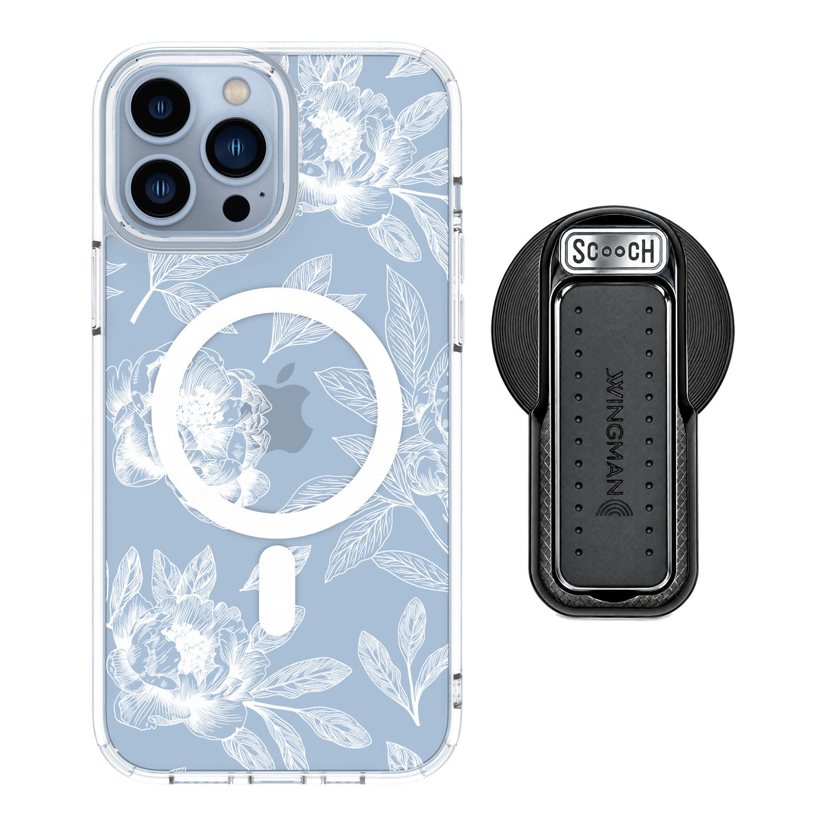 Scooch MagCase Chinoiserie for iPhone 13 Pro Max — MagSafe Wingback Bundle - Black