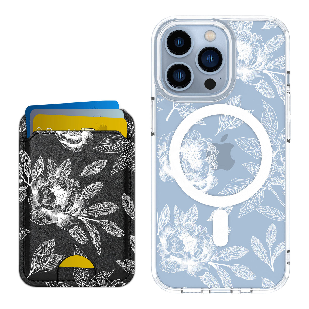 Scooch MagCase Chinoiserie for iPhone 13 Pro — Matching MagWallet Bundle