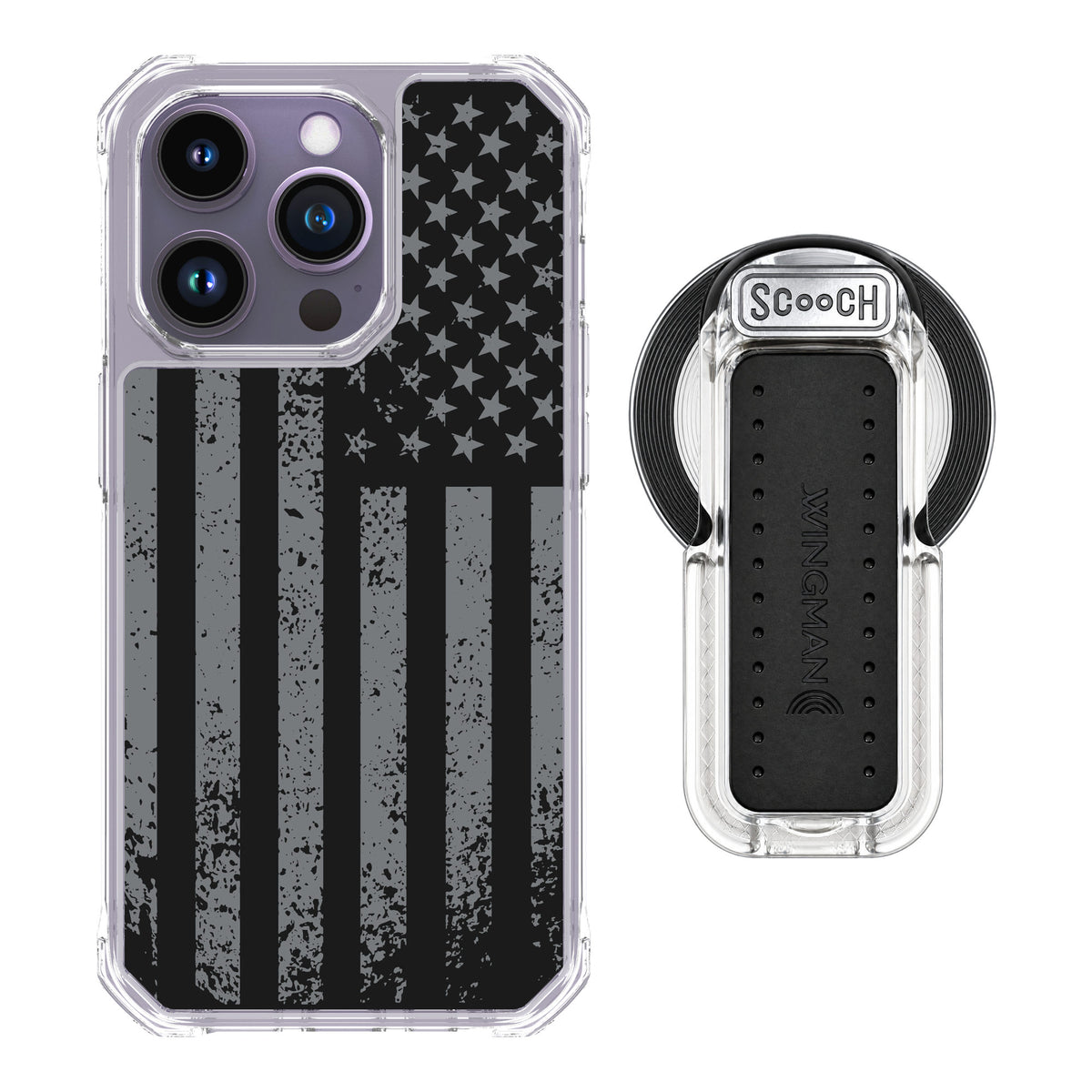 Scooch MagCase Weathered Glory for iPhone 14 Pro — MagSafe Wingback Bundle - Clear