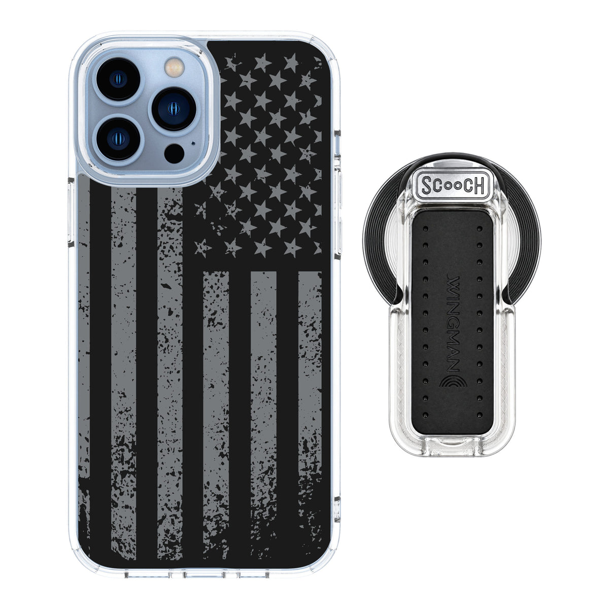 Scooch MagCase Weathered Glory for iPhone 13 Pro Max — MagSafe Wingback Bundle - Clear