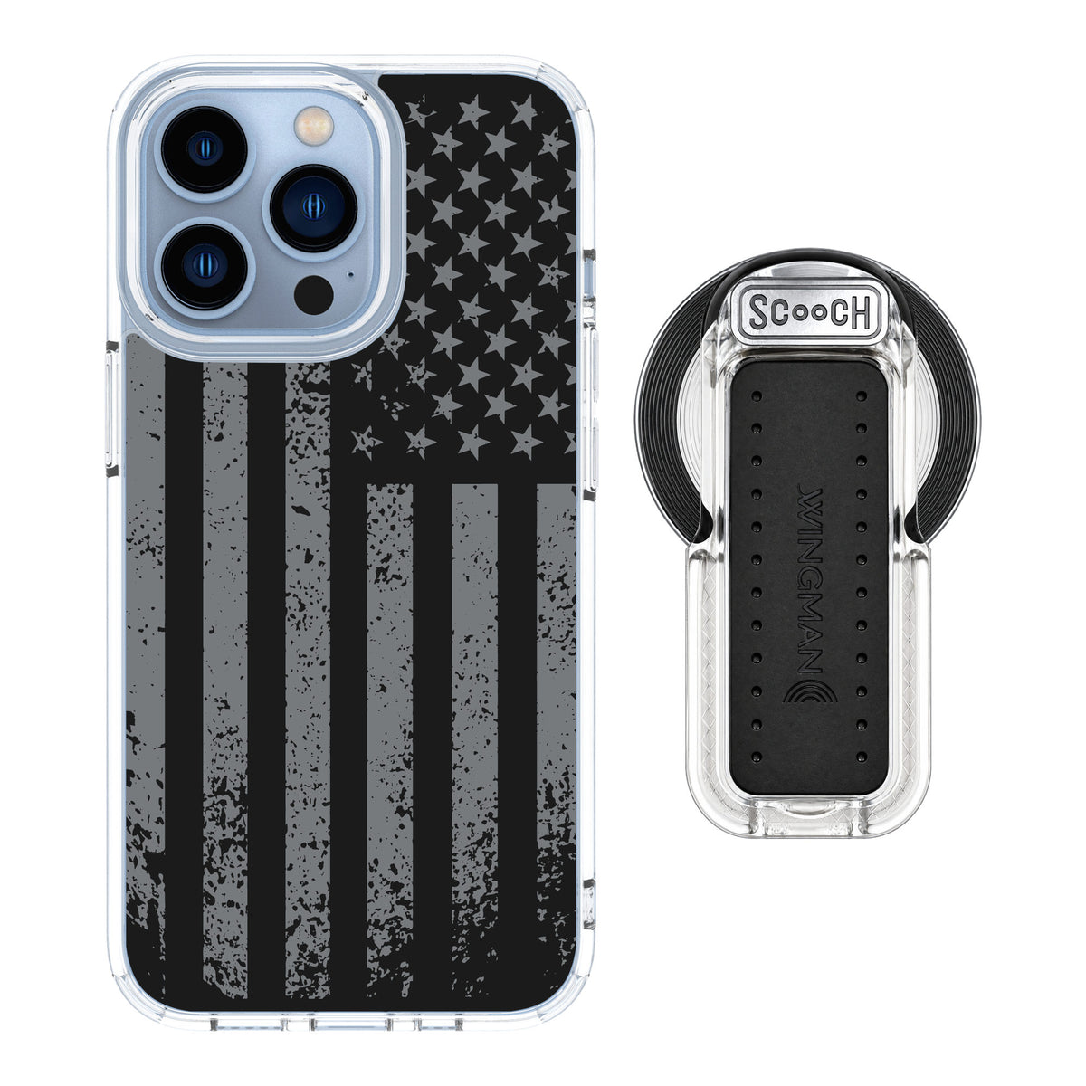 Scooch MagCase Weathered Glory for iPhone 13 Pro — MagSafe Wingback Bundle - Clear