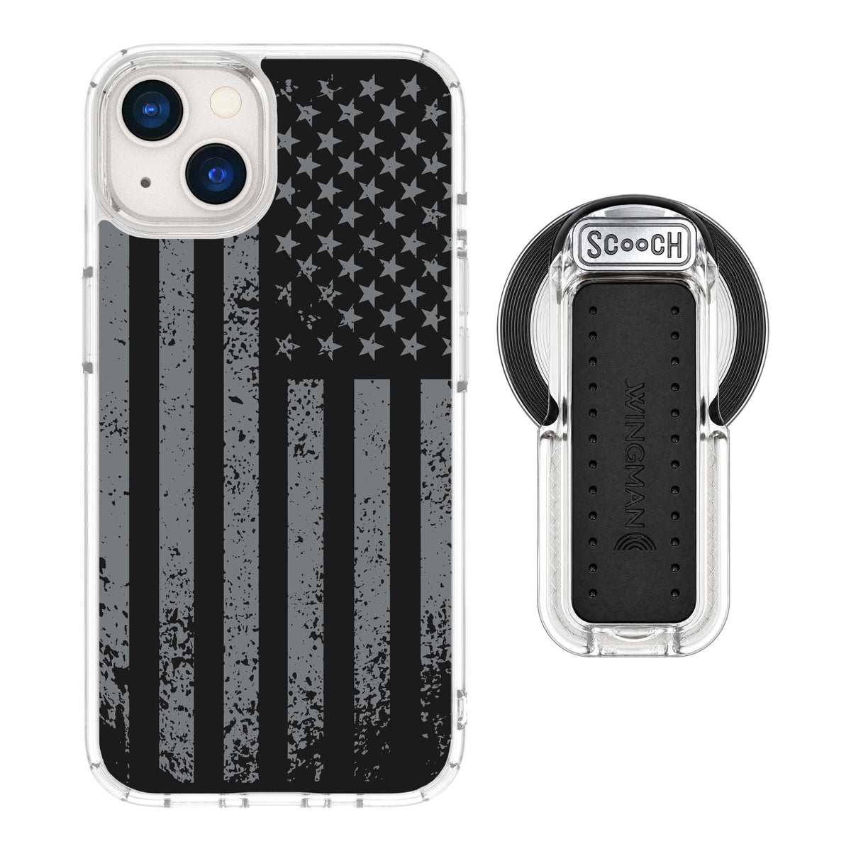 Scooch MagCase Weathered Glory for iPhone 13 — MagSafe Wingback Bundle - Clear