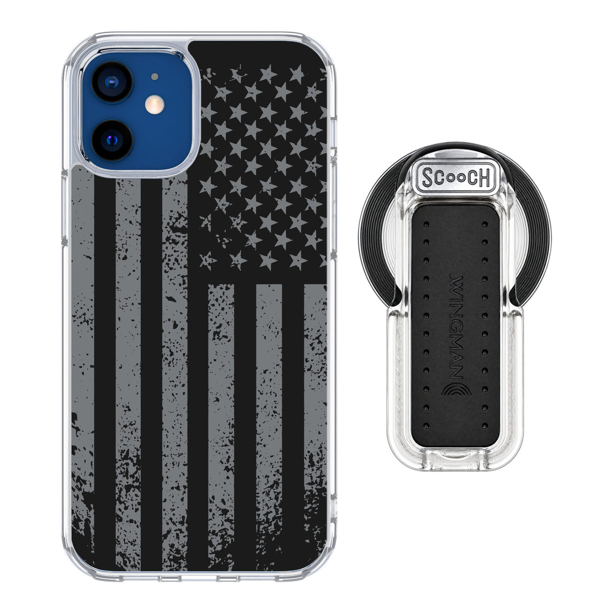 Scooch MagCase Weathered Glory for iPhone 12 — MagSafe Wingback Bundle - Clear