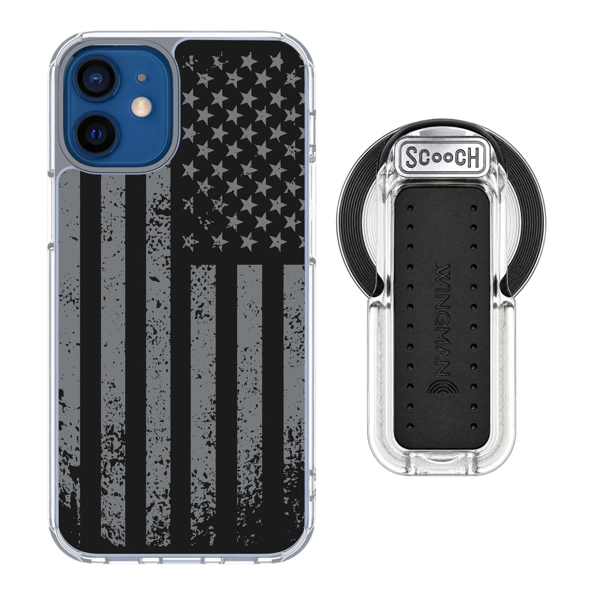 Scooch MagCase Weathered Glory for iPhone 12 mini — MagSafe Wingback Bundle - Clear