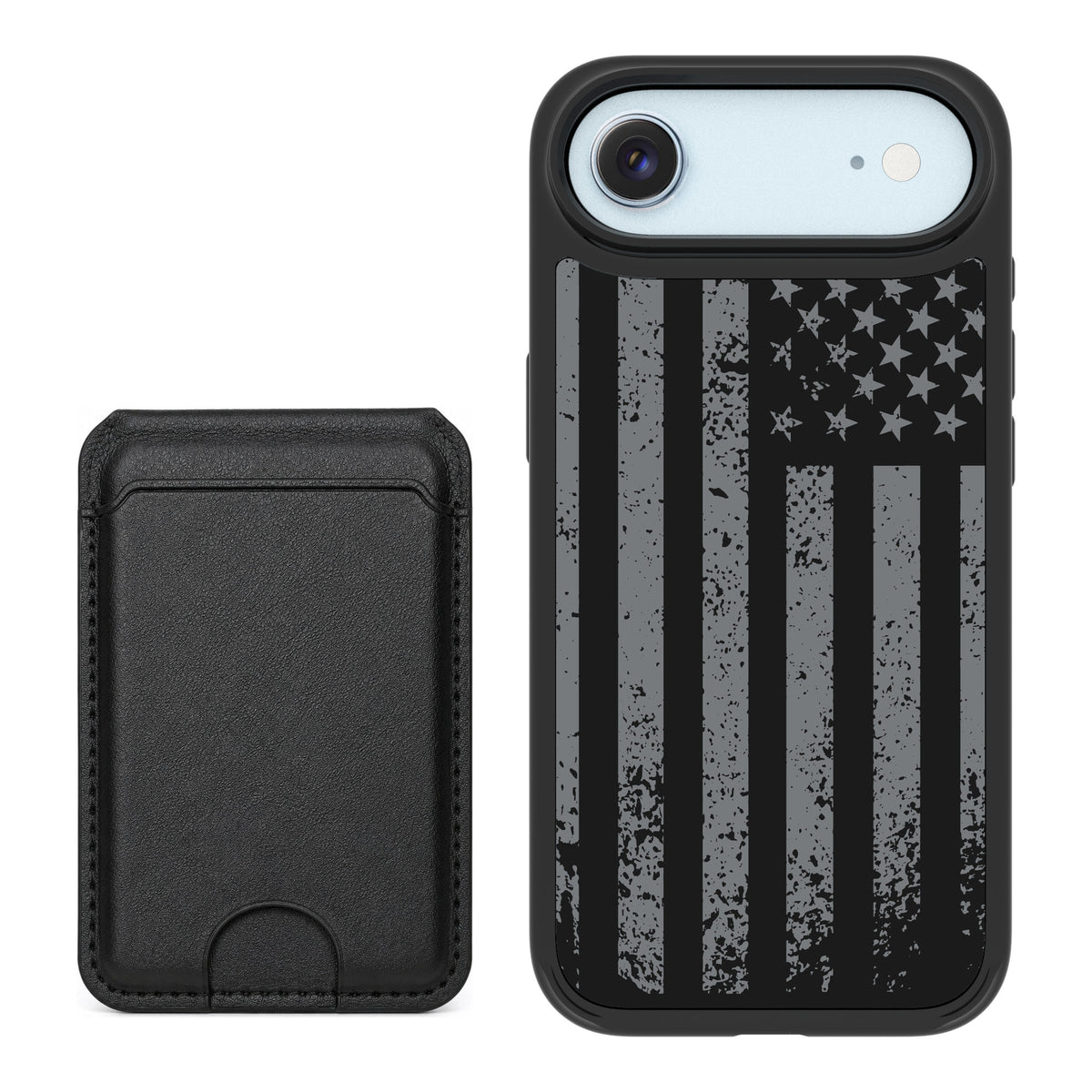Scooch MagCase Weathered Glory for iPhone Air — Black MagWallet Bundle
