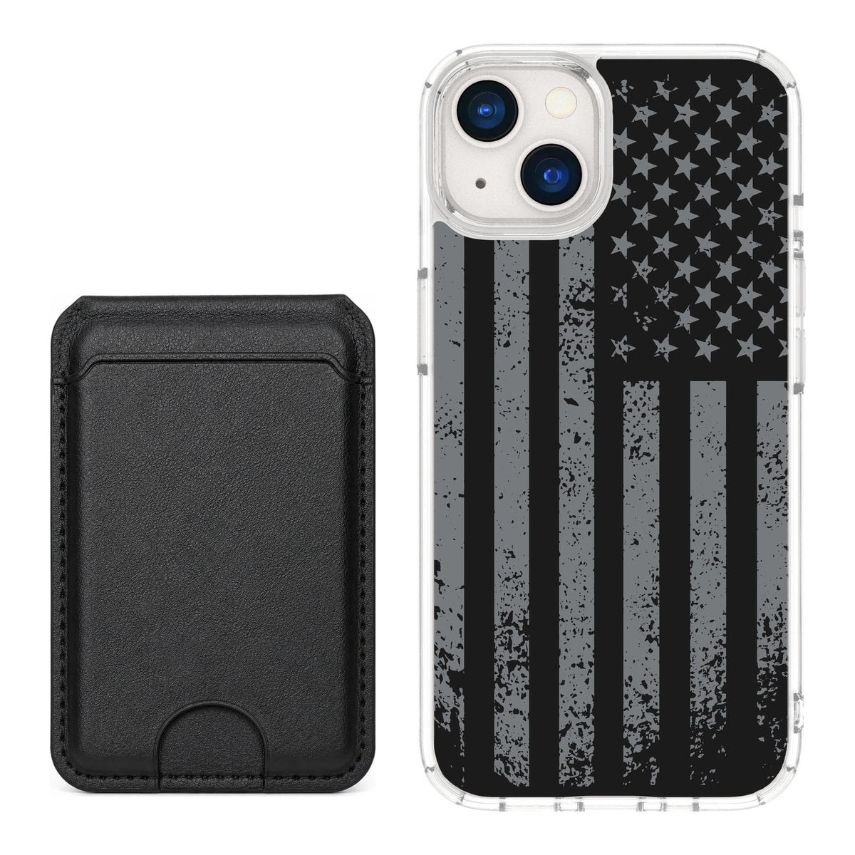 Scooch MagCase Weathered Glory for iPhone 13 — Black MagWallet Bundle