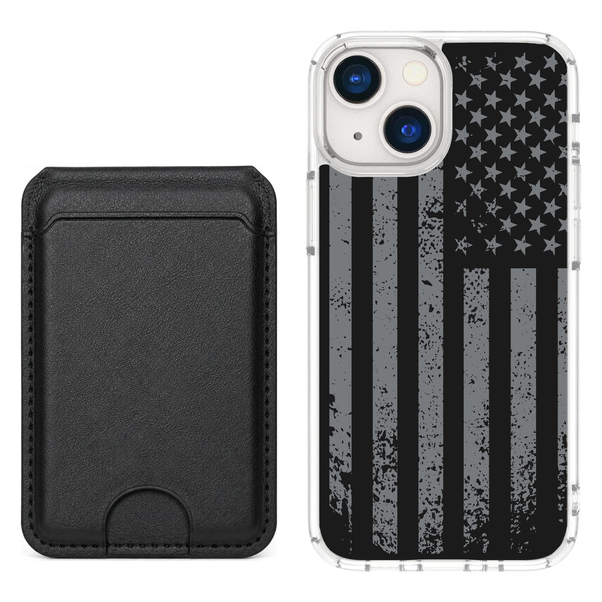 Scooch MagCase Weathered Glory for iPhone 13 mini — Black MagWallet Bundle