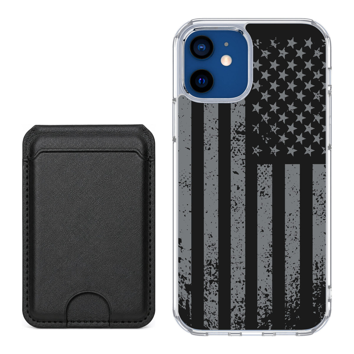 Scooch MagCase Weathered Glory for iPhone 12 — Black MagWallet Bundle
