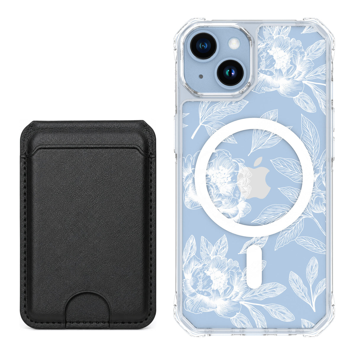 Scooch MagCase Chinoiserie for iPhone 14 — Black MagWallet Bundle
