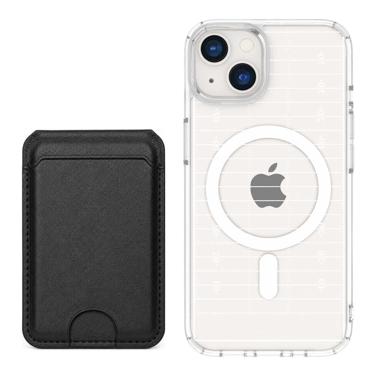 Scooch MagCase Yard Lines for iPhone 13 — Black MagWallet Bundle