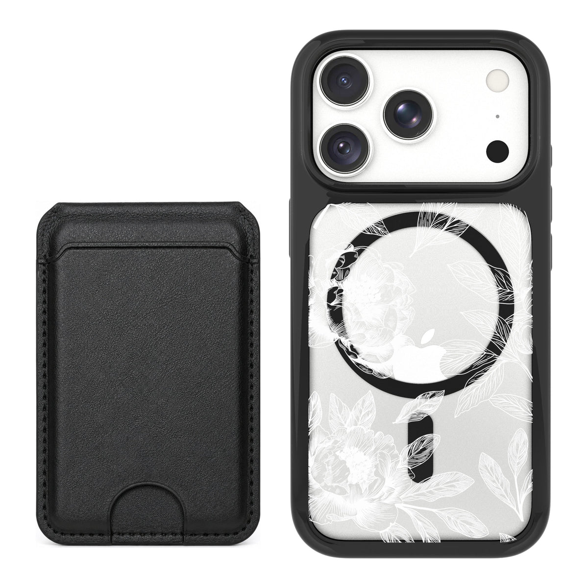 Scooch MagCase Chinoiserie for iPhone 17 Pro Max — Black MagWallet Bundle
