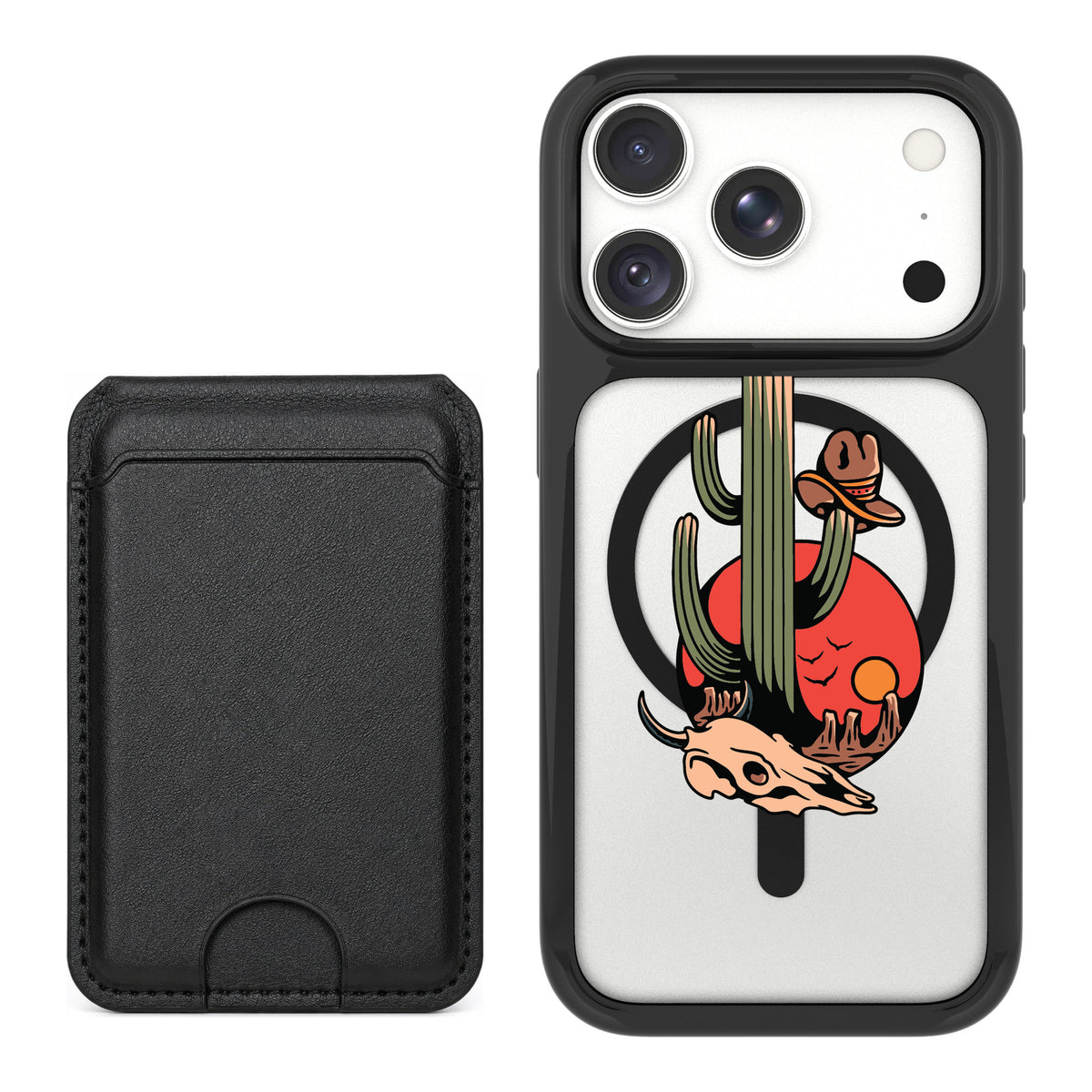 Scooch MagCase Cactus Flash for iPhone 18 Pro Max — Black MagWallet Bundle