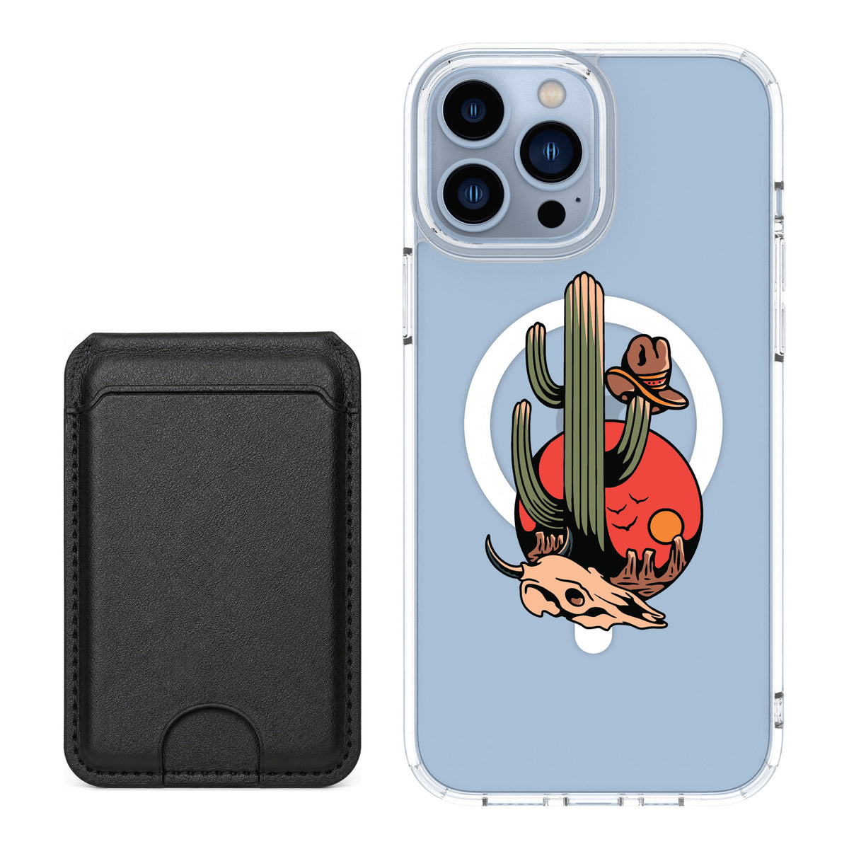 Scooch MagCase Cactus Flash for iPhone 13 Pro Max — Black MagWallet Bundle