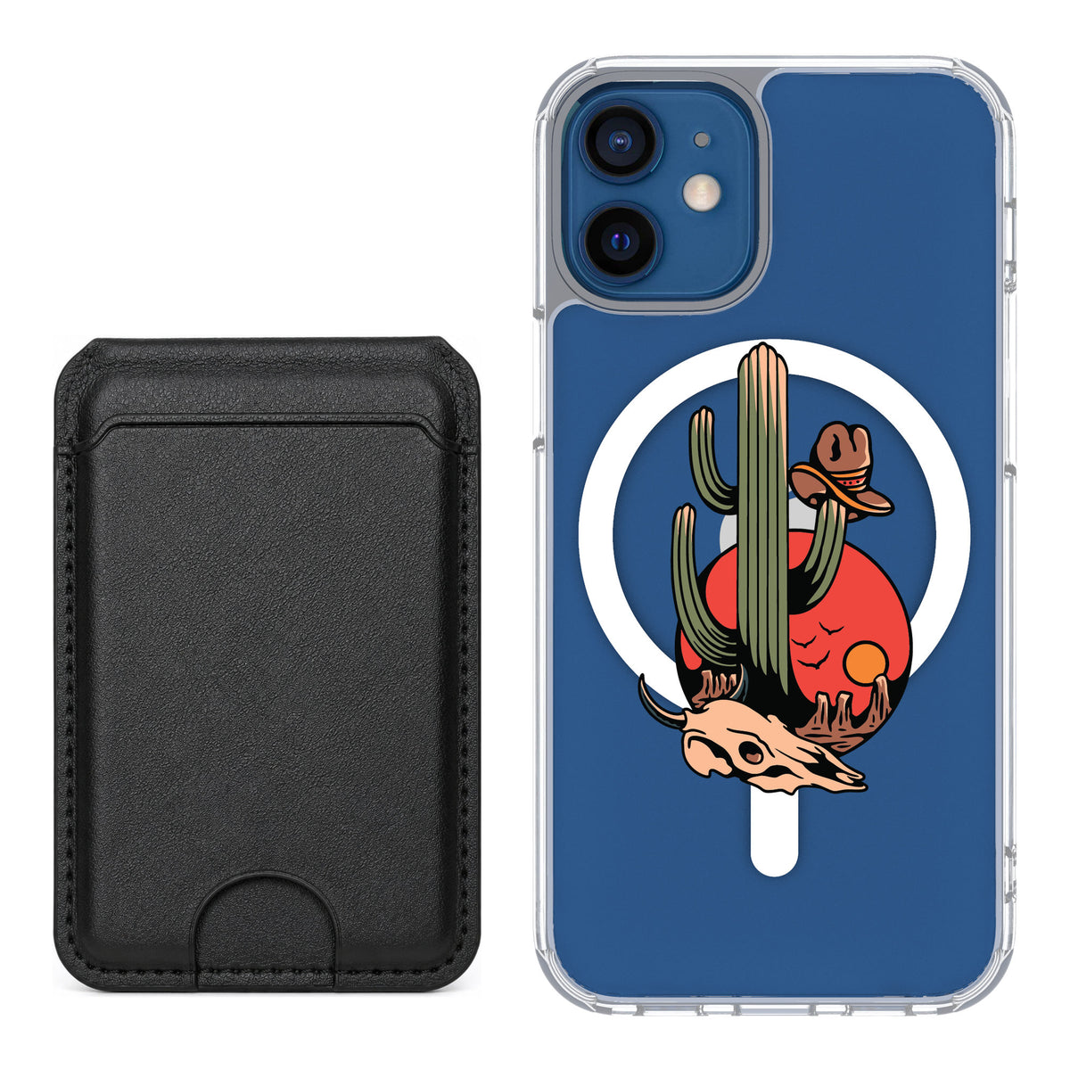 Scooch MagCase Cactus Flash for iPhone 12 mini — Black MagWallet Bundle