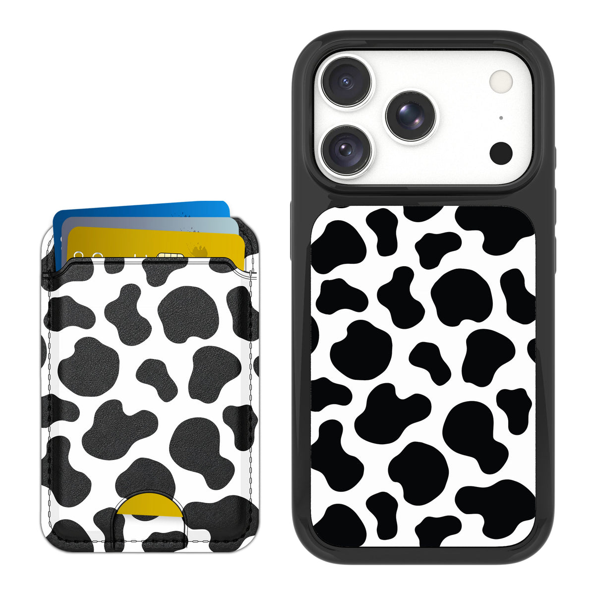 Scooch MagCase Cow Print for iPhone 17 Pro — Matching MagWallet Bundle