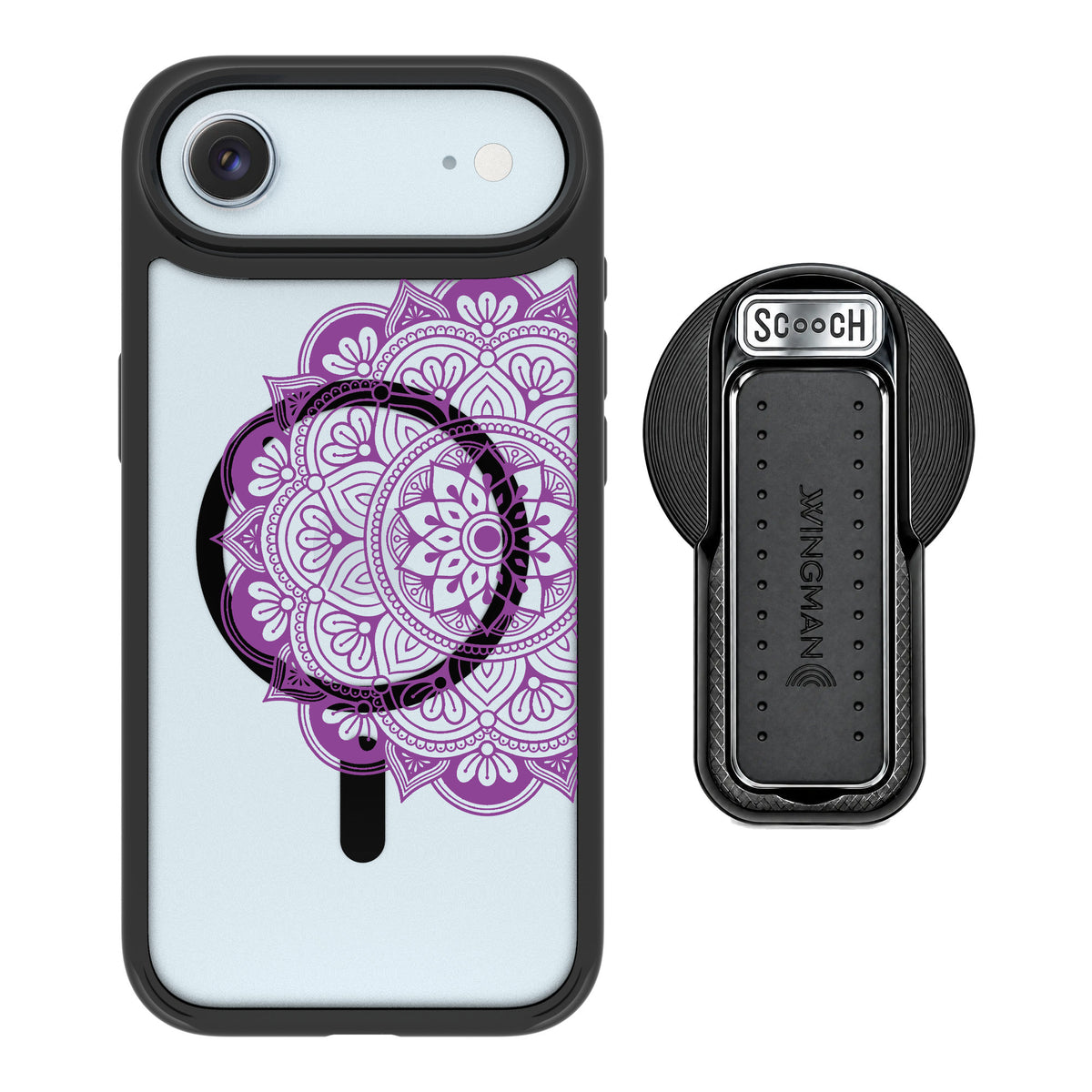 Scooch MagCase Mandala Dreams for iPhone Air — MagSafe Wingback Bundle - Black