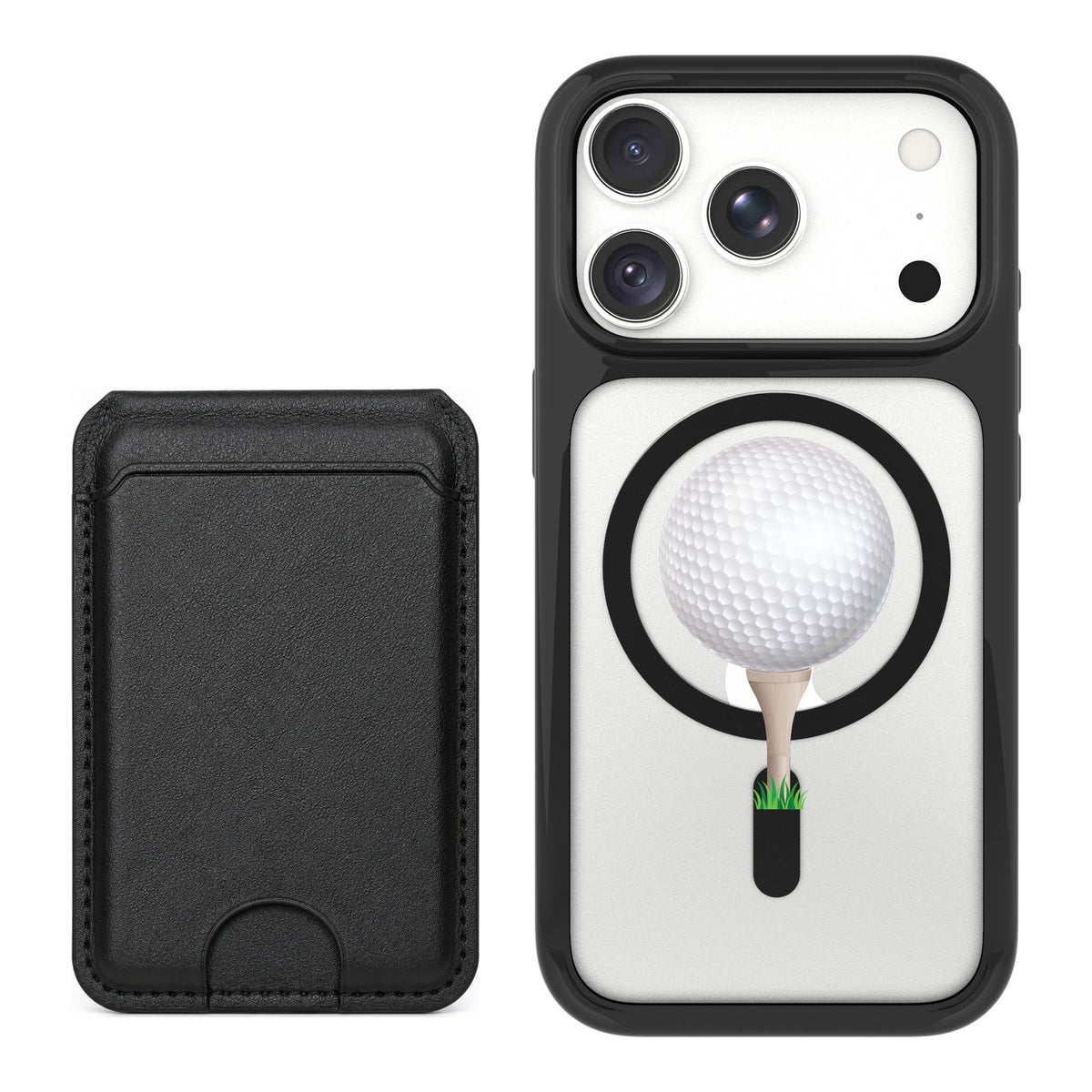 Scooch MagCase Tee Time for iPhone 18 Pro — Black MagWallet Bundle