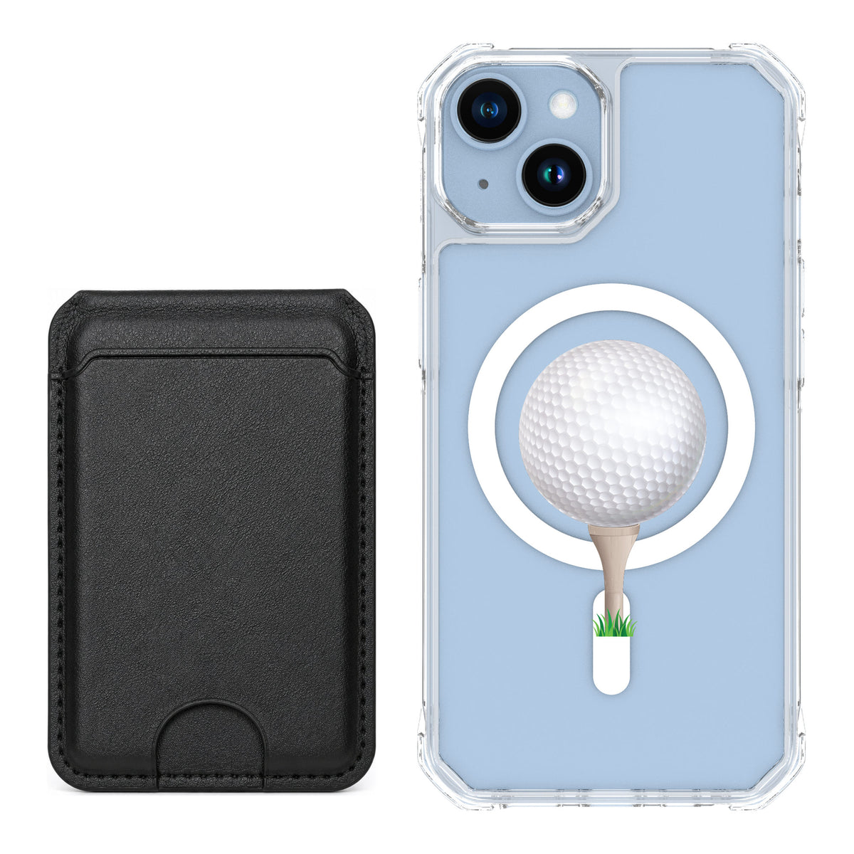 Scooch MagCase Tee Time for iPhone 14 — Black MagWallet Bundle