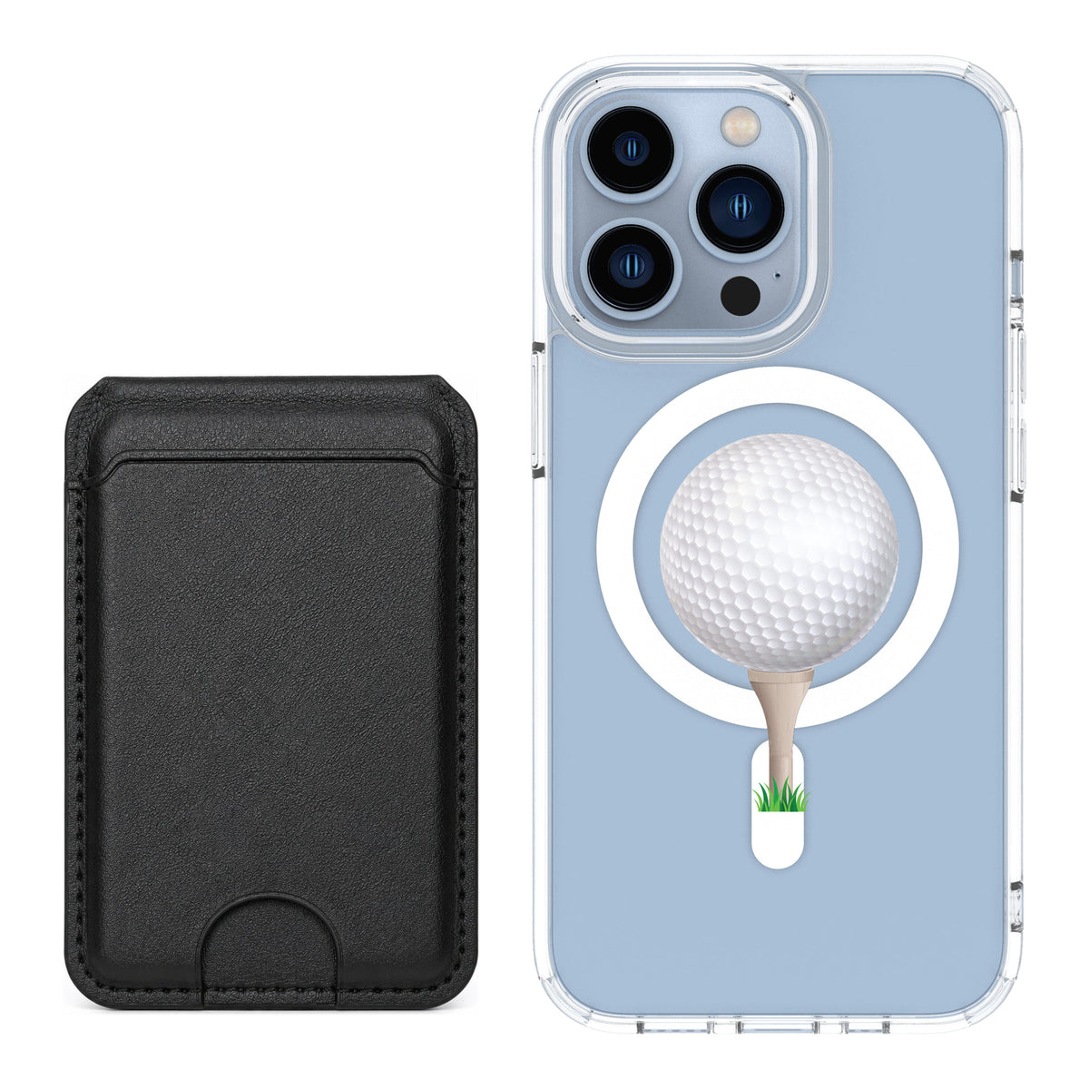 Scooch MagCase Tee Time for iPhone 13 Pro — Black MagWallet Bundle