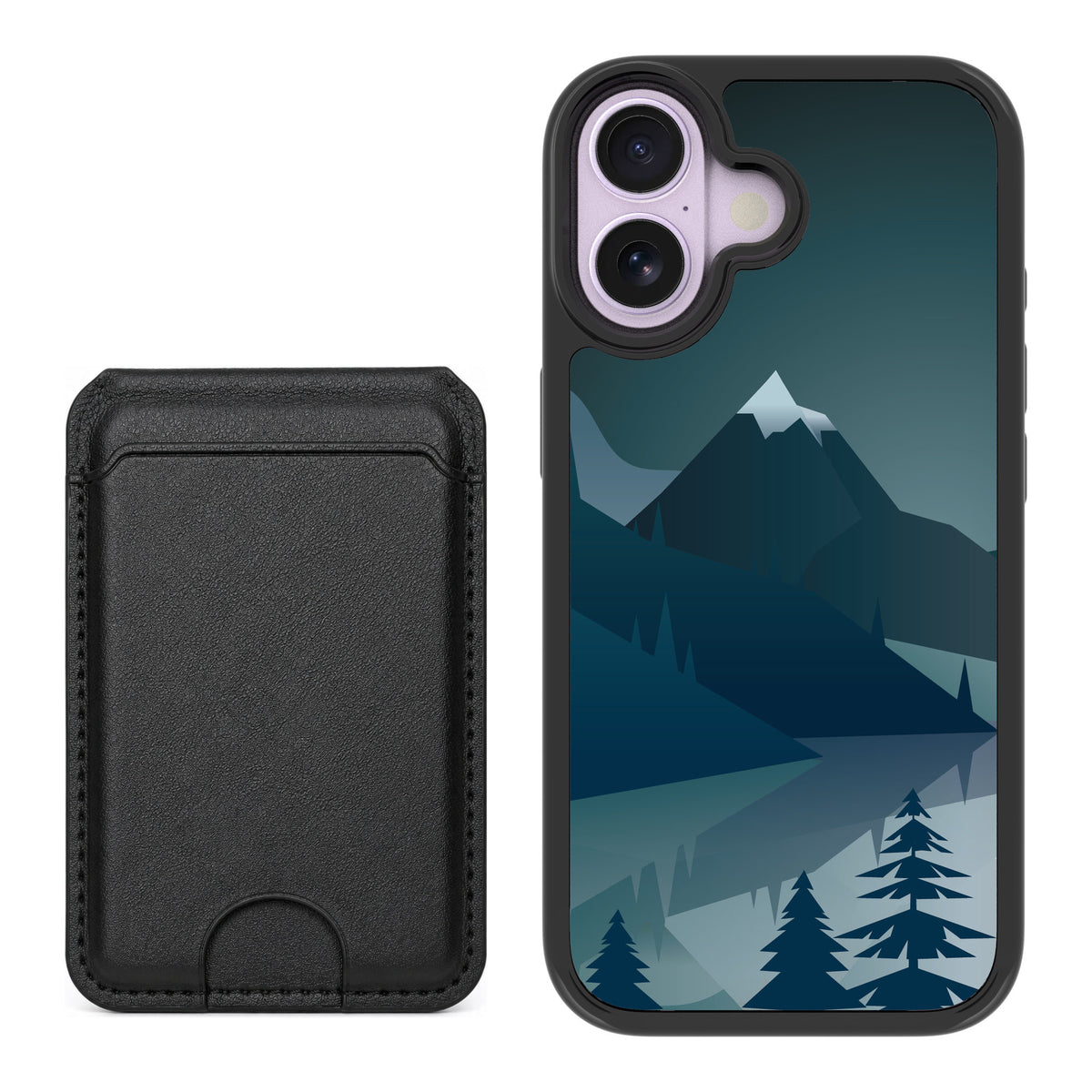Scooch MagCase Midnight Ridge for iPhone 17 — Black MagWallet Bundle