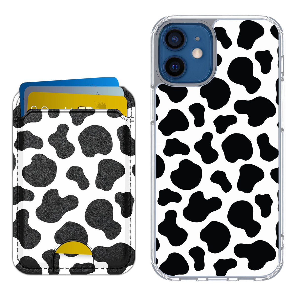 Scooch MagCase Cow Print for iPhone 12 mini — Matching MagWallet Bundle