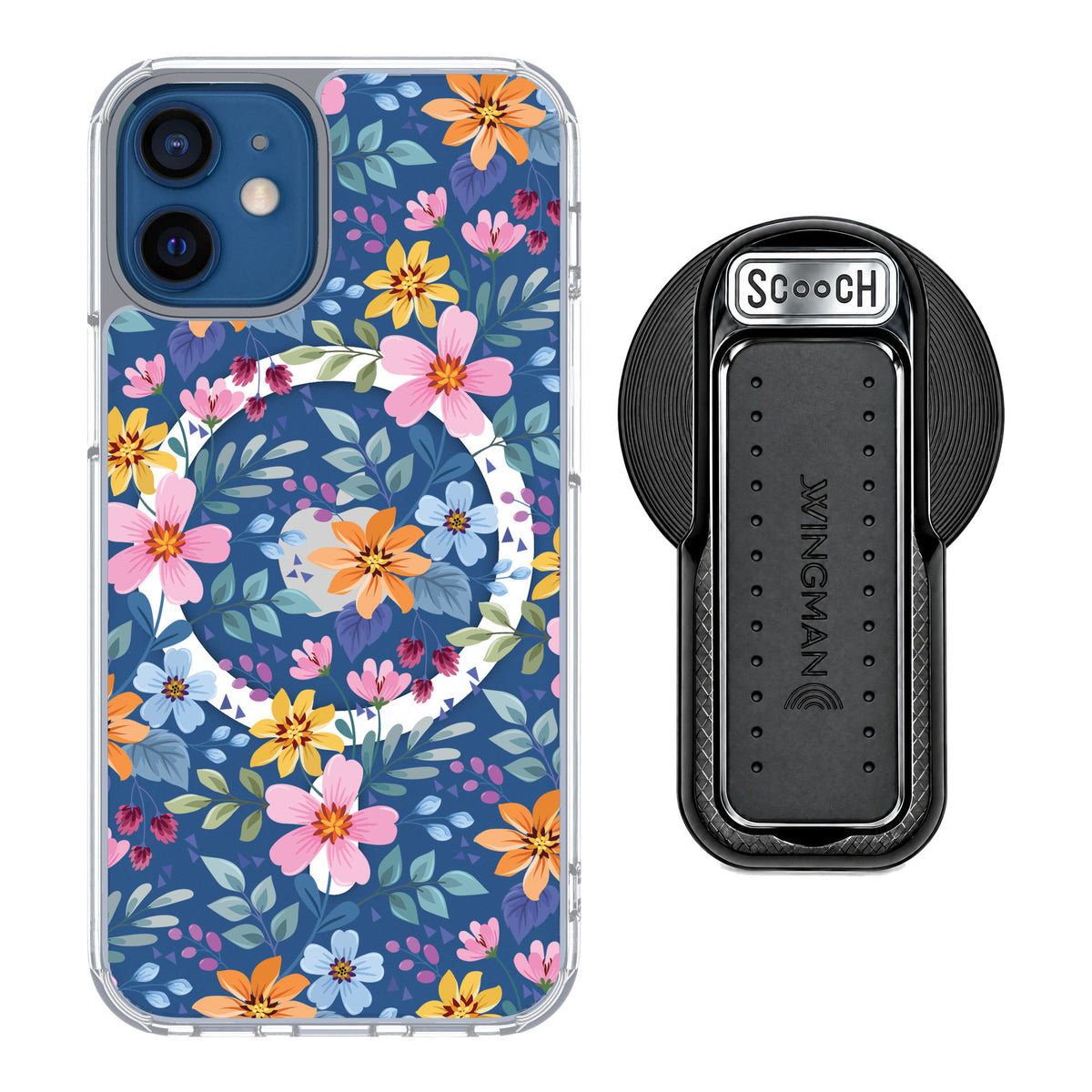 Scooch MagCase Full Bloom for iPhone 12 mini — MagSafe Wingback Bundle - Black