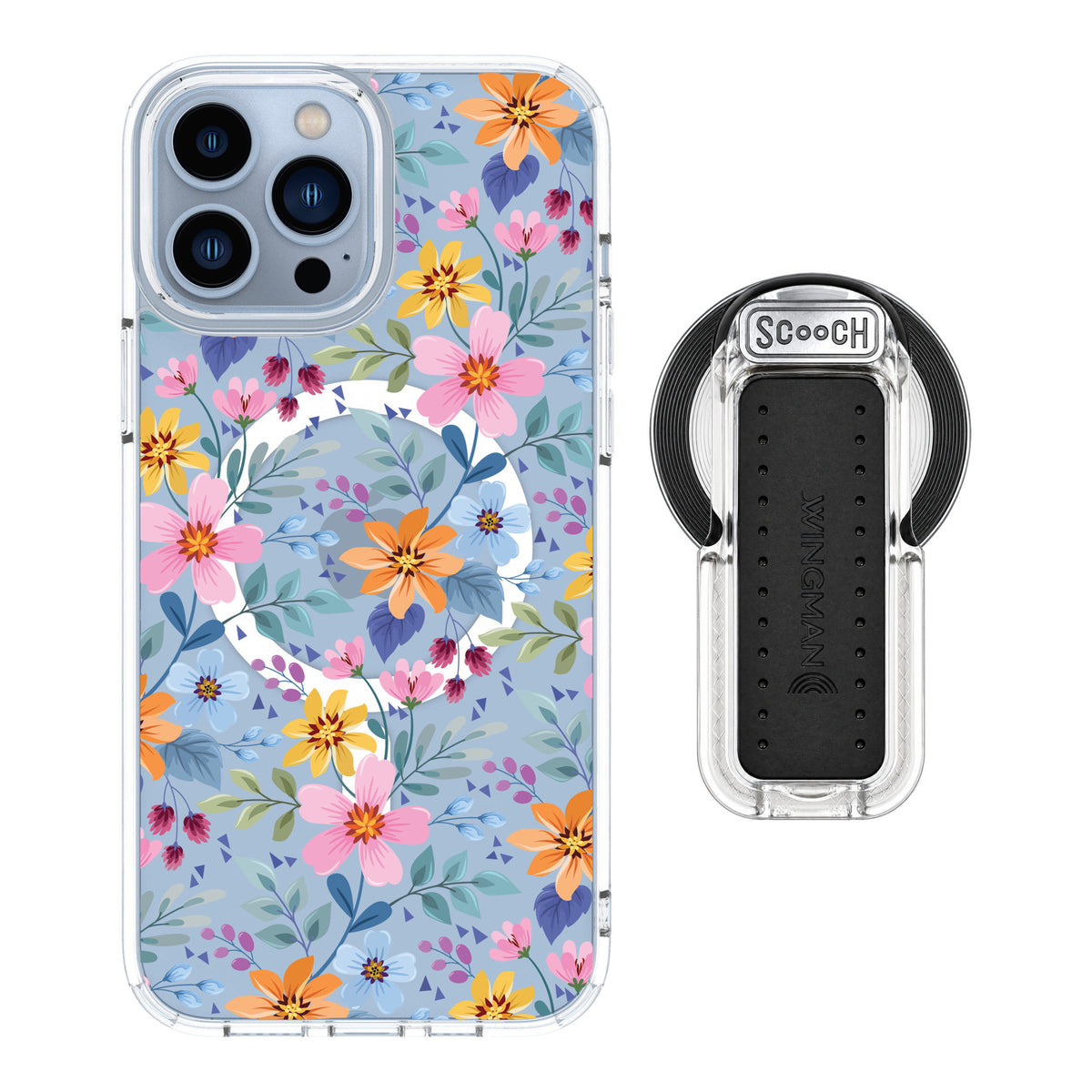 Scooch MagCase Full Bloom for iPhone 13 Pro Max — MagSafe Wingback Bundle - Clear