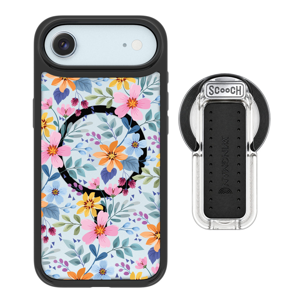 Scooch MagCase Full Bloom for iPhone Air — MagSafe Wingback Bundle - Clear