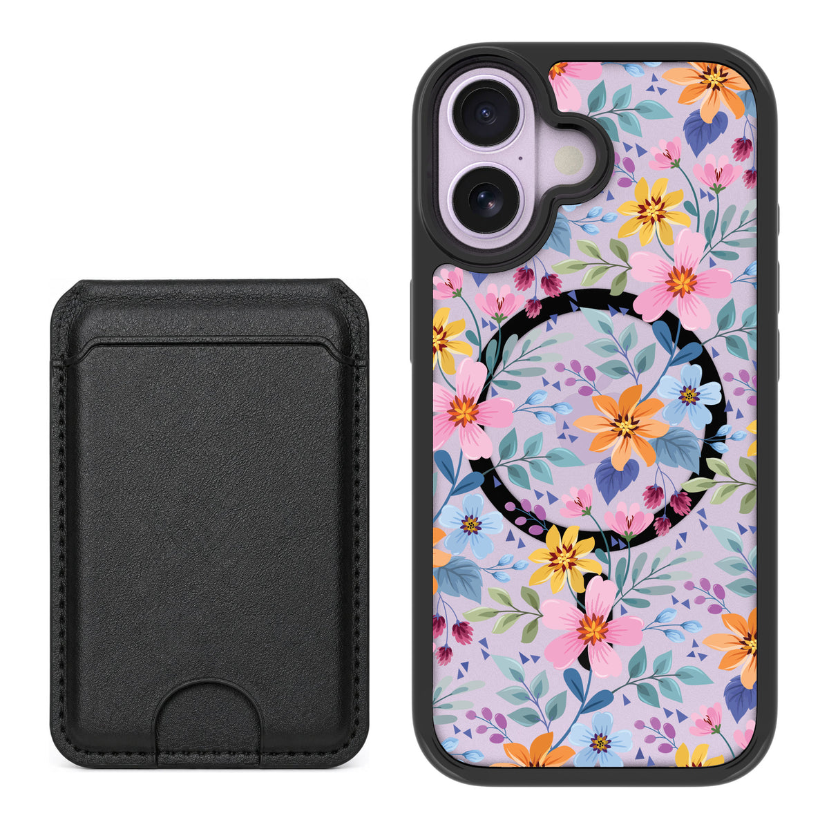 Scooch MagCase Full Bloom for iPhone 17 — Black MagWallet Bundle