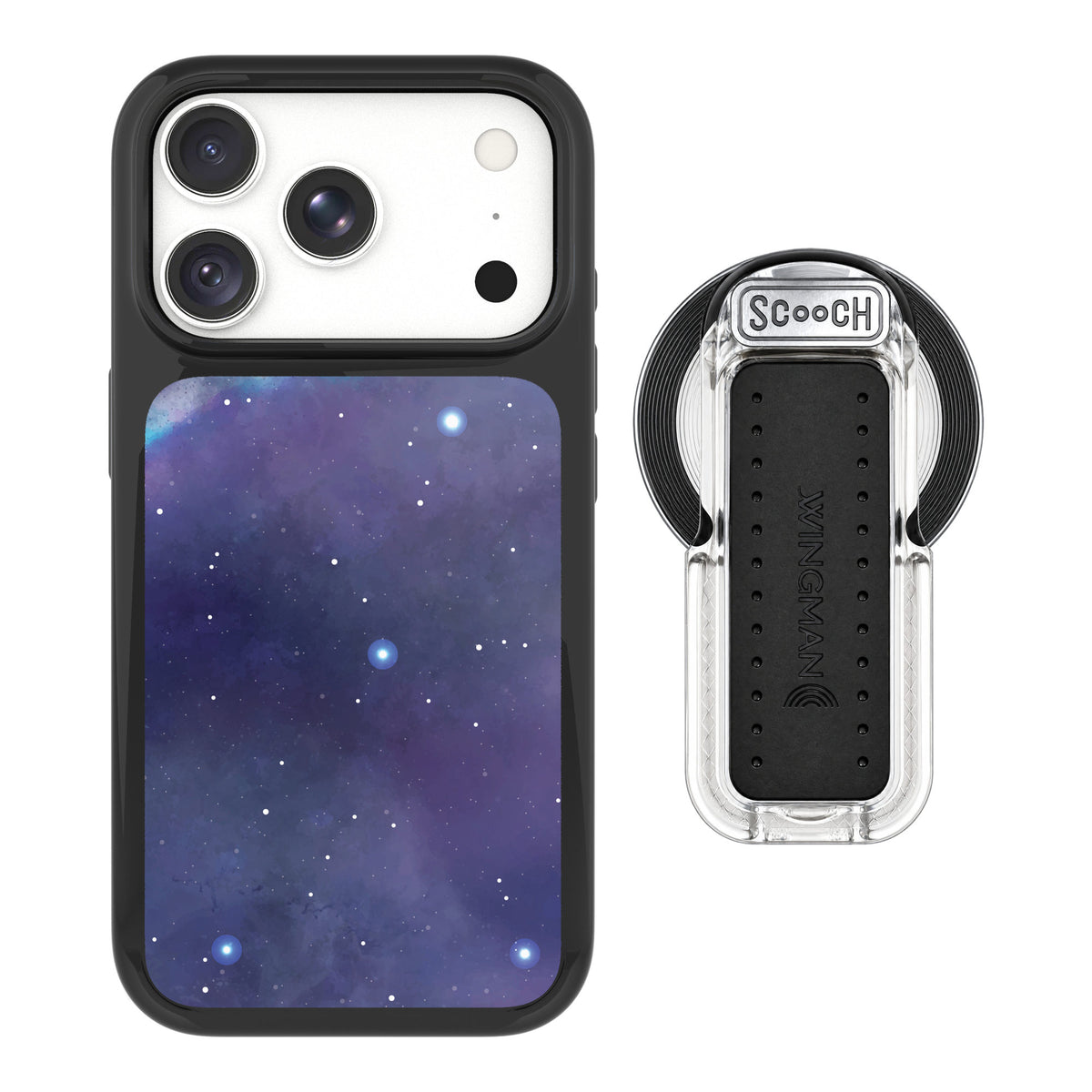 Scooch MagCase Galaxy for iPhone 18 Pro Max — MagSafe Wingback Bundle - Clear