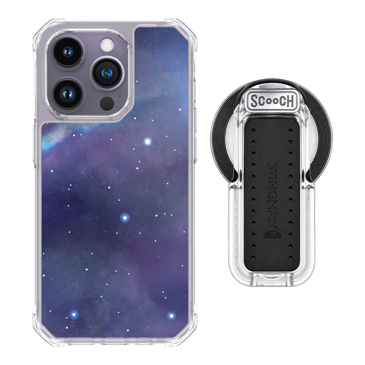 Scooch MagCase Galaxy for iPhone 14 Pro — MagSafe Wingback Bundle - Clear