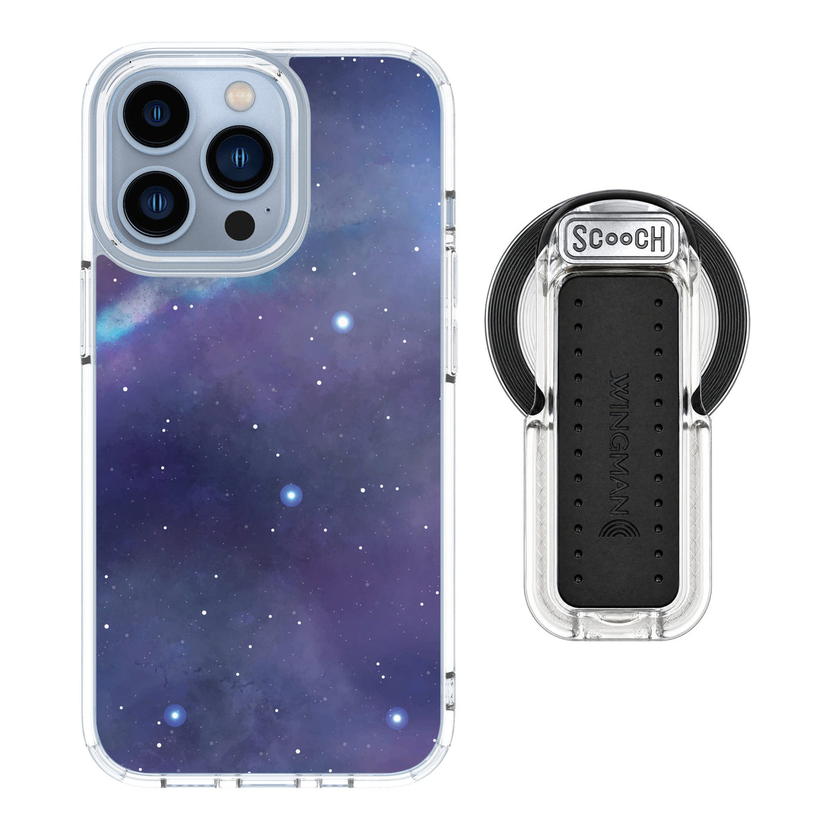 Scooch MagCase Galaxy for iPhone 13 Pro — MagSafe Wingback Bundle - Clear