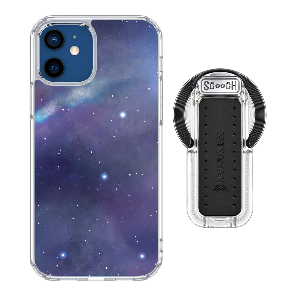 Scooch MagCase Galaxy for iPhone 12 — MagSafe Wingback Bundle - Clear