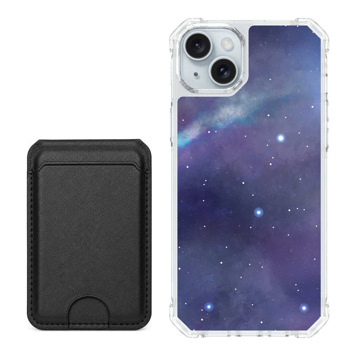 Scooch MagCase Galaxy for iPhone 15 Plus — Black MagWallet Bundle